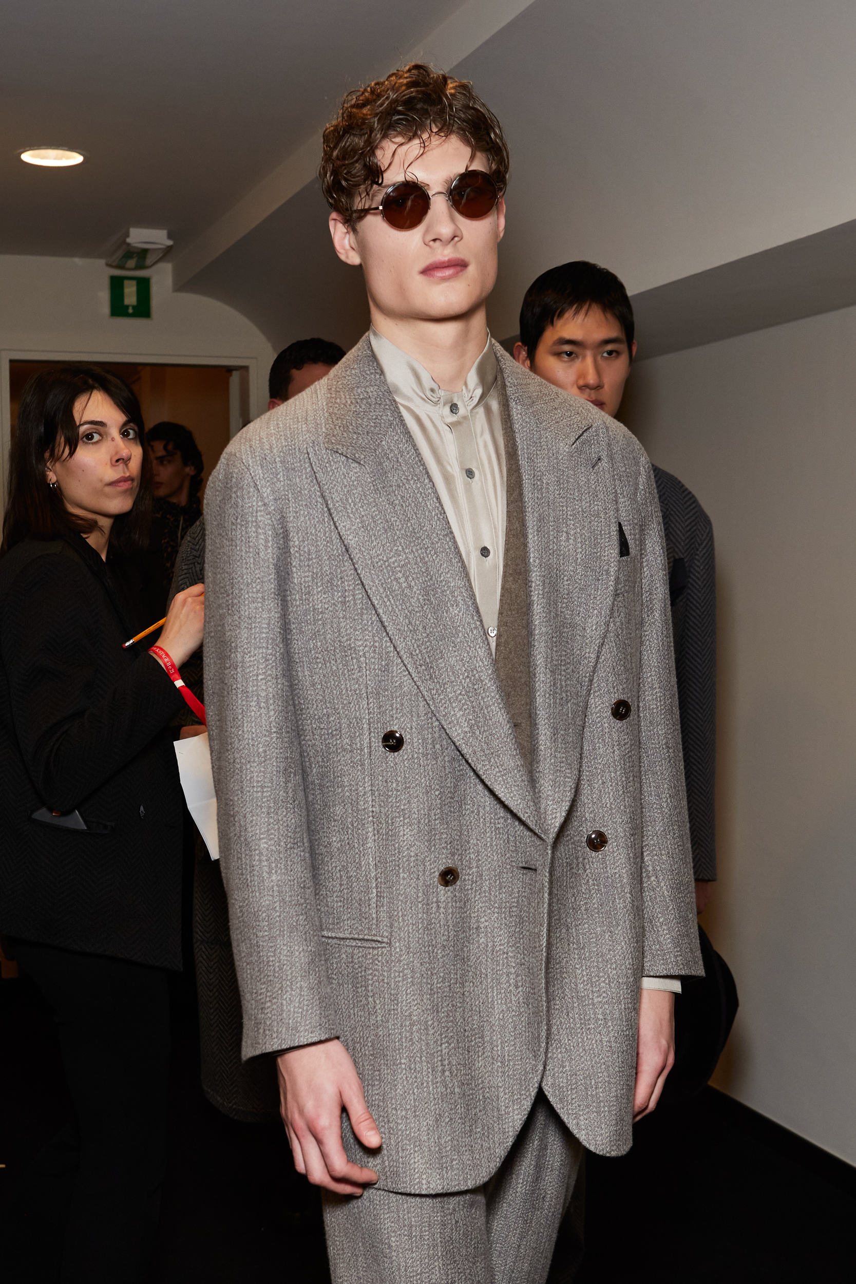 Giorgio Armani Fall 2024 Men’s Fashion Show Backstage