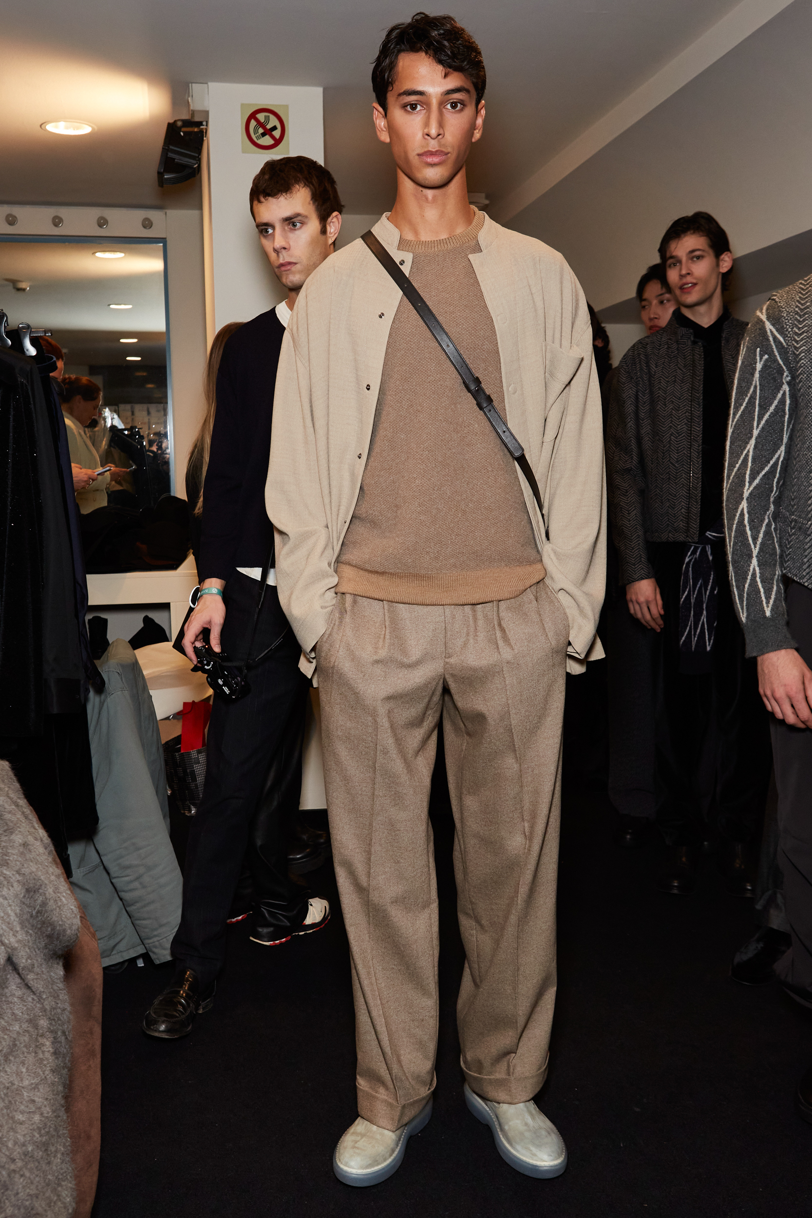 Giorgio Armani Fall 2024 Men’s Fashion Show Backstage