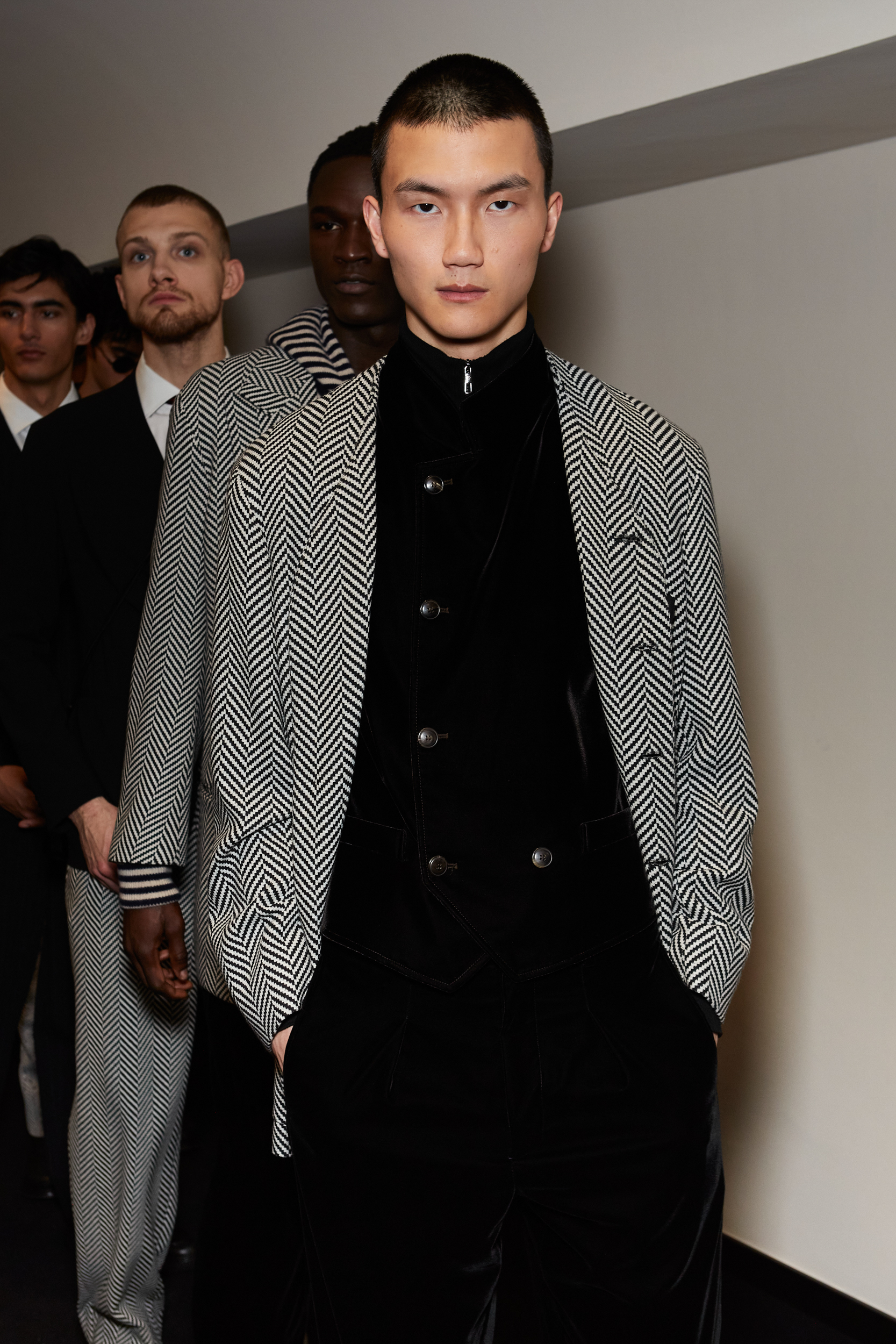 Giorgio Armani Fall 2024 Men’s Fashion Show Backstage