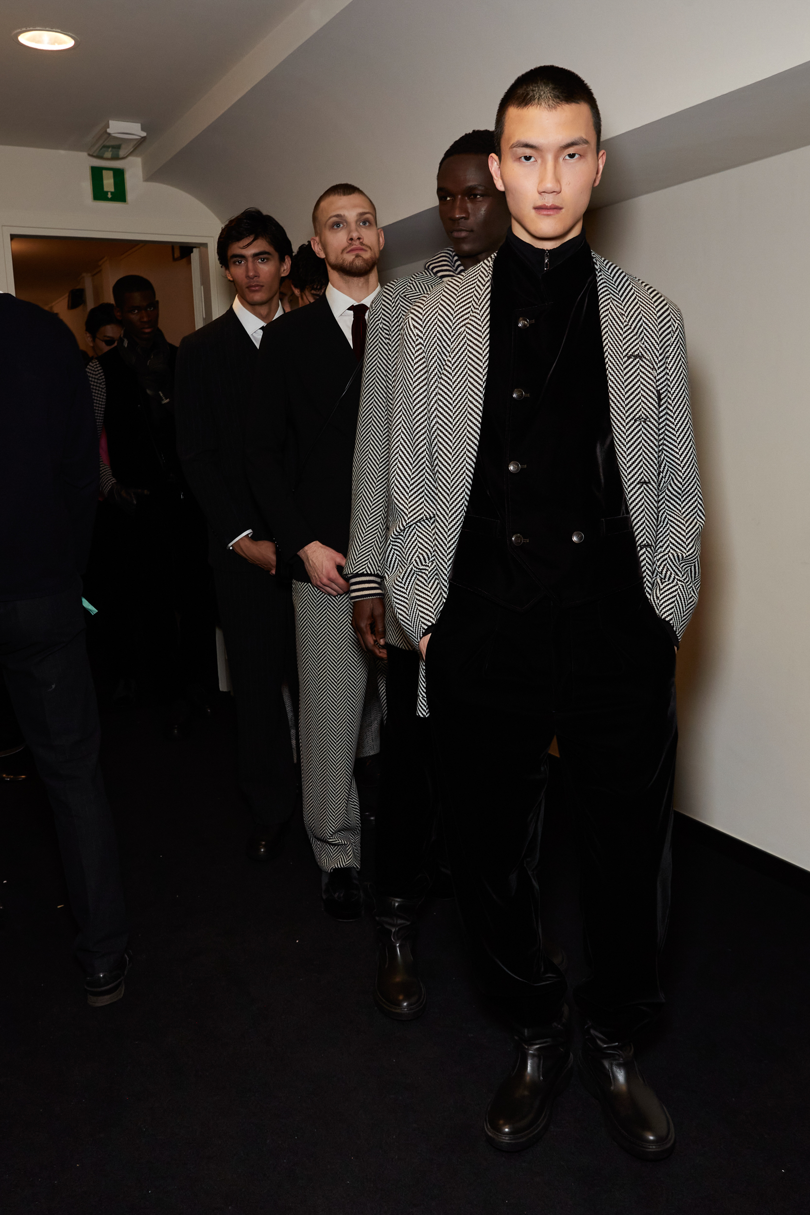 Giorgio Armani Fall 2024 Men’s Fashion Show Backstage