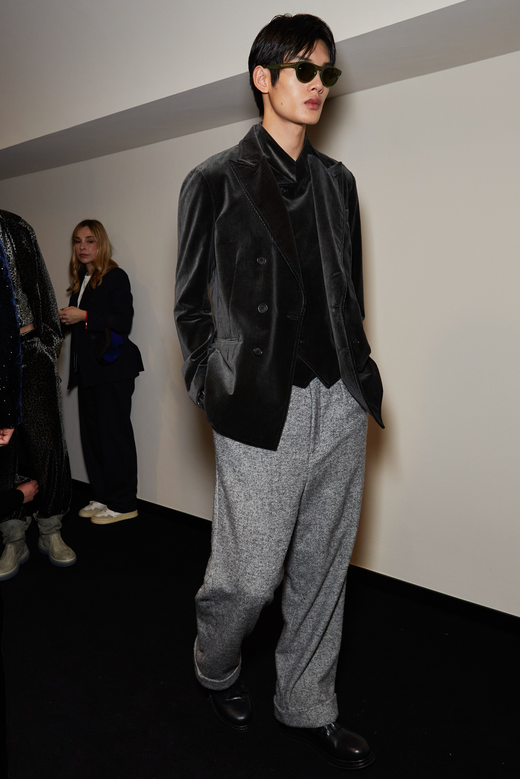 Giorgio Armani Fall 2024 Men’s Fashion Show Backstage