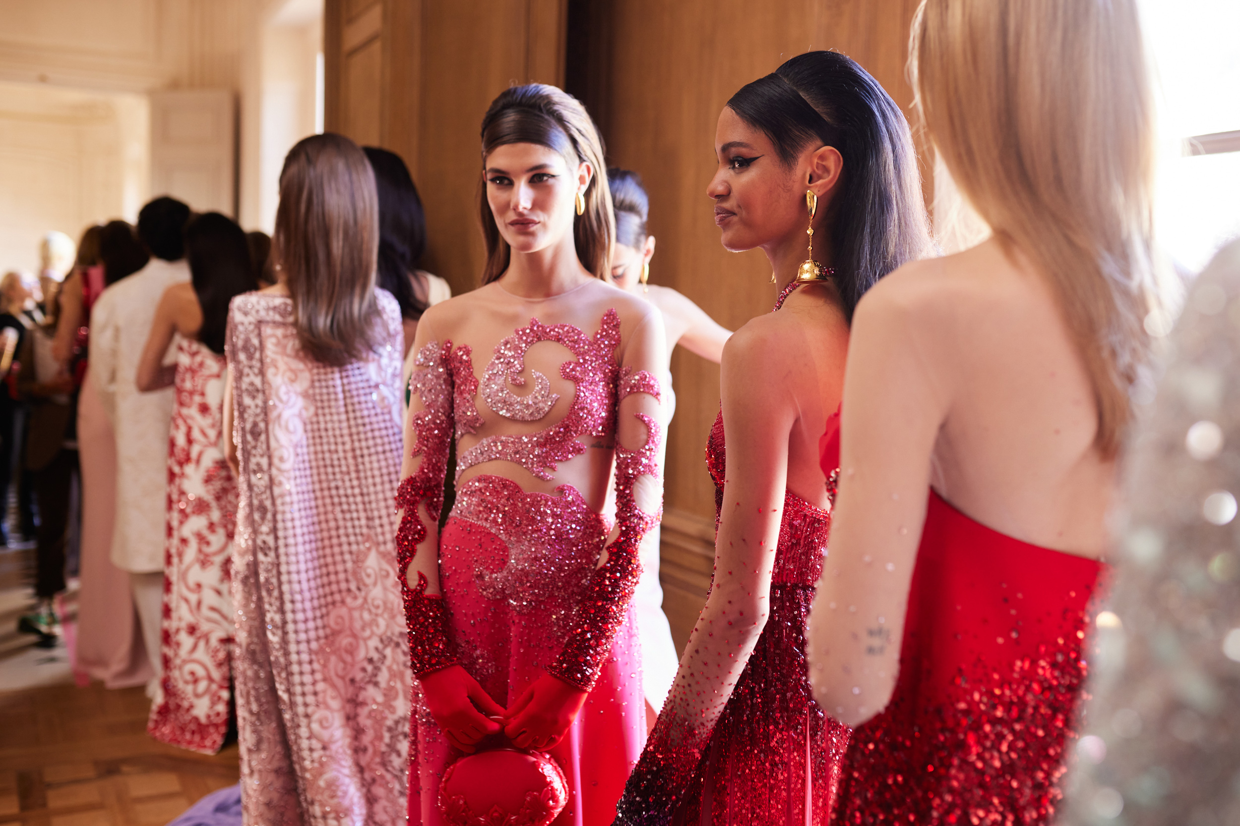 Georges Hobeika Spring 2024 Couture Fashion Show Backstage