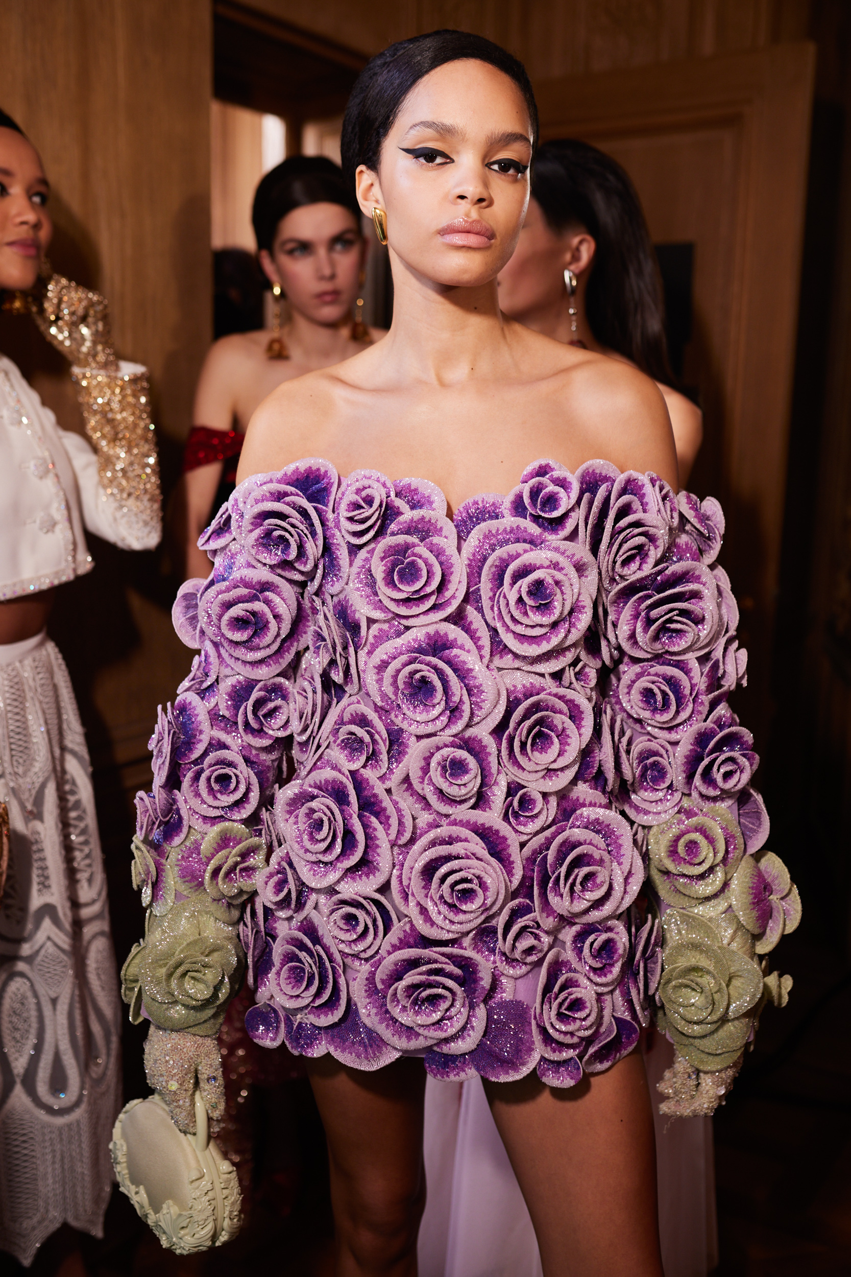 Georges Hobeika Spring 2024 Couture Fashion Show Backstage