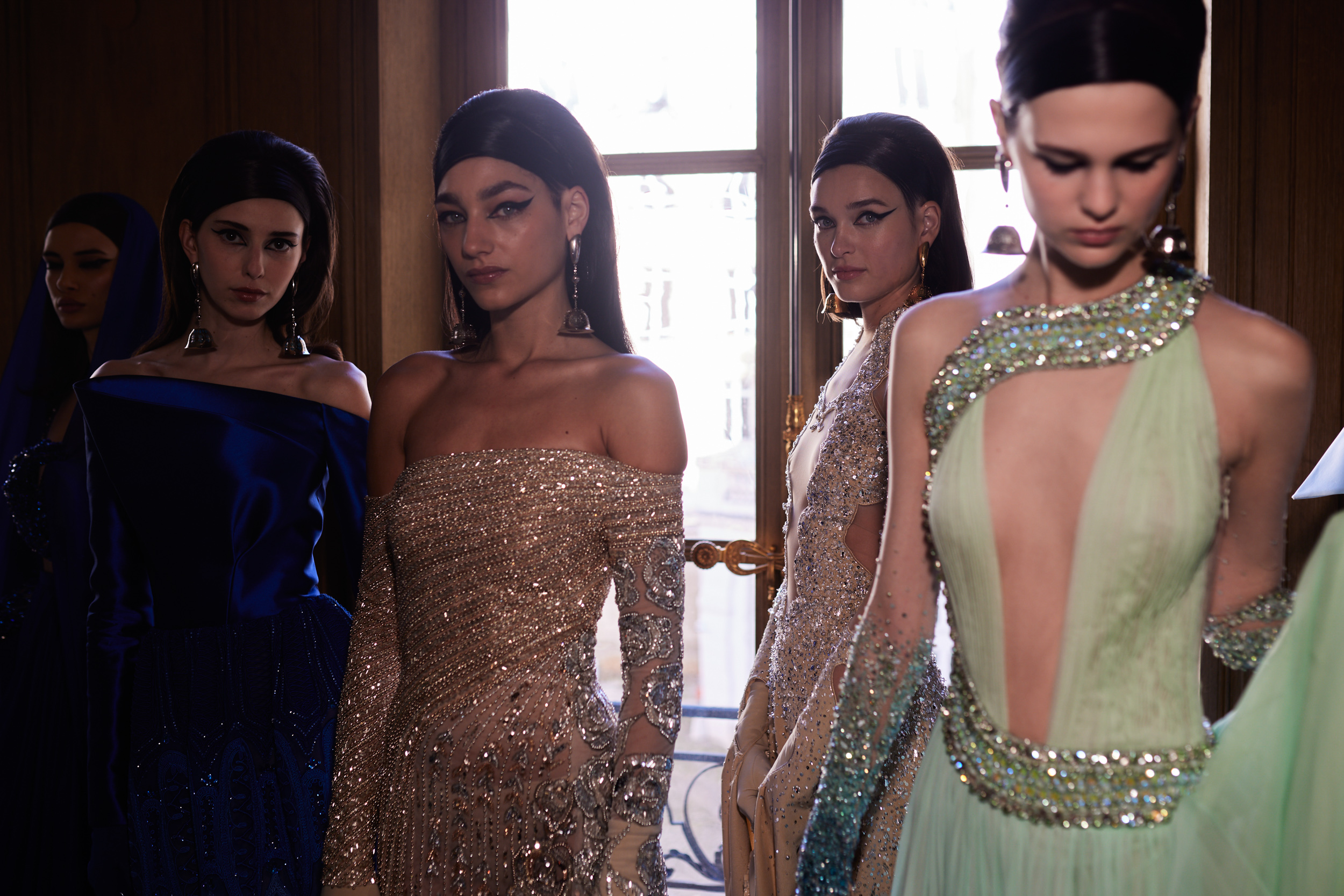 Georges Hobeika Spring 2024 Couture Fashion Show Backstage