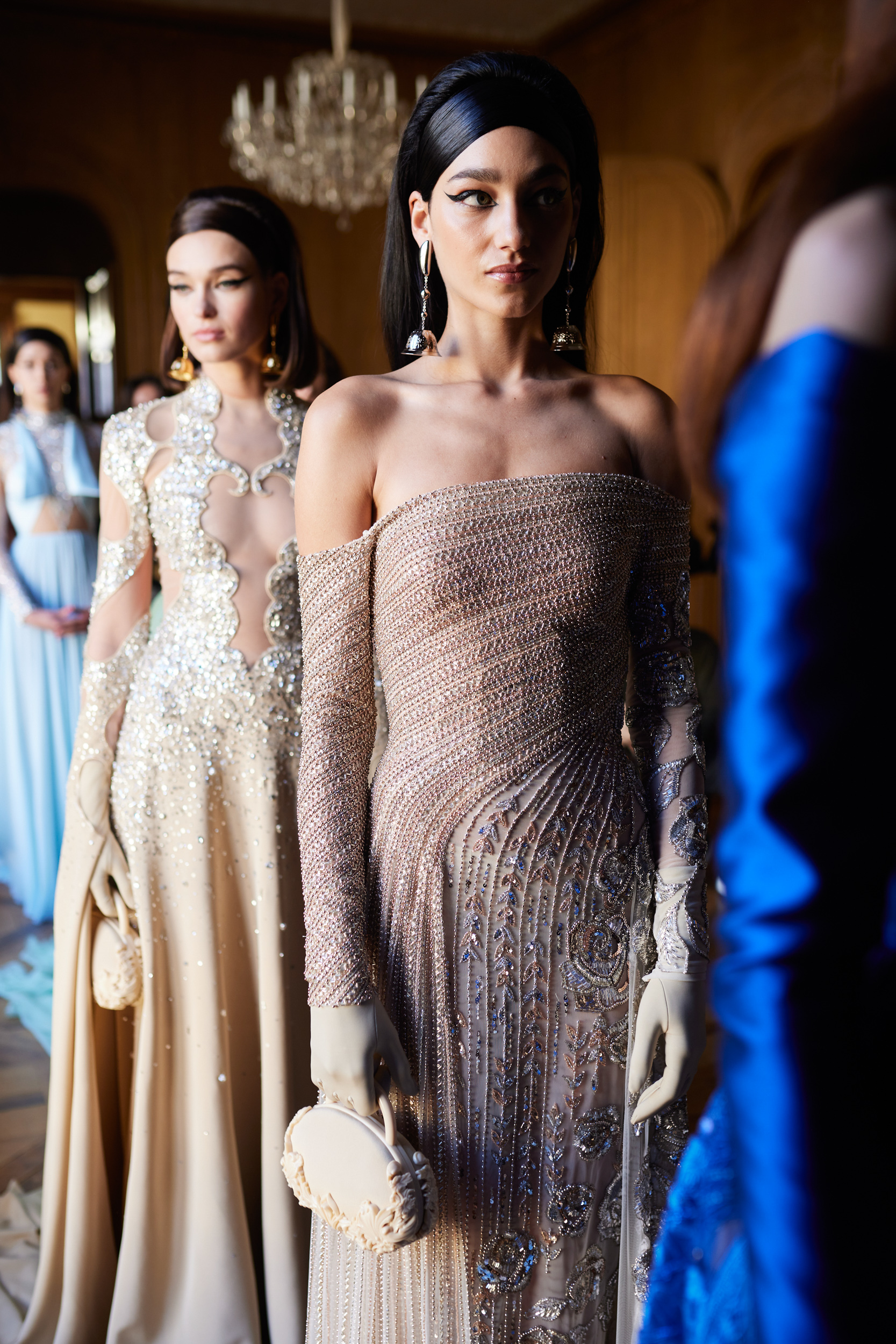 Georges Hobeika Spring 2024 Couture Fashion Show Backstage