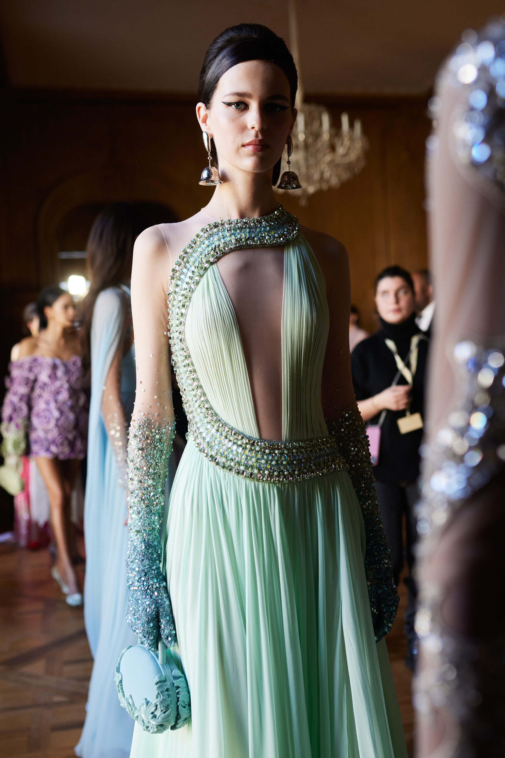 Georges Hobeika Spring 2024 Couture Fashion Show Backstage