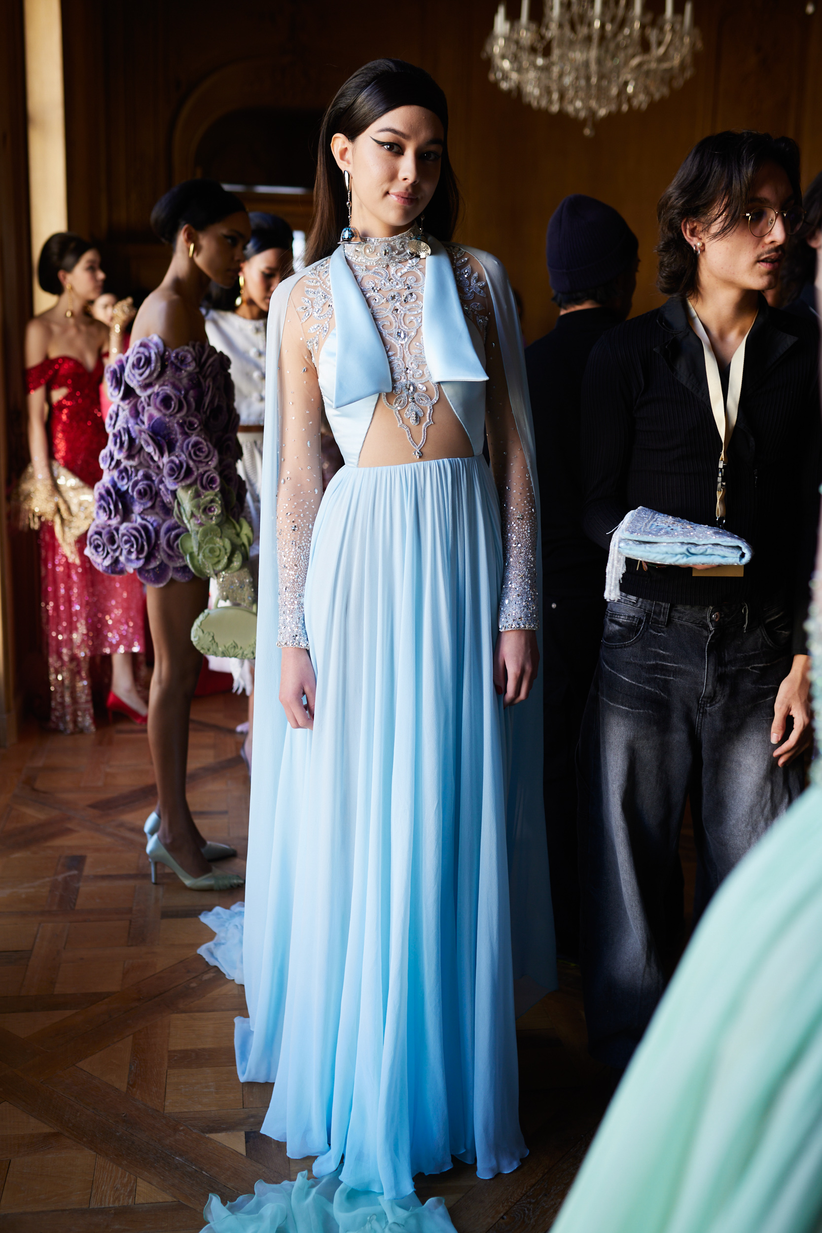 Georges Hobeika Spring 2024 Couture Fashion Show Backstage