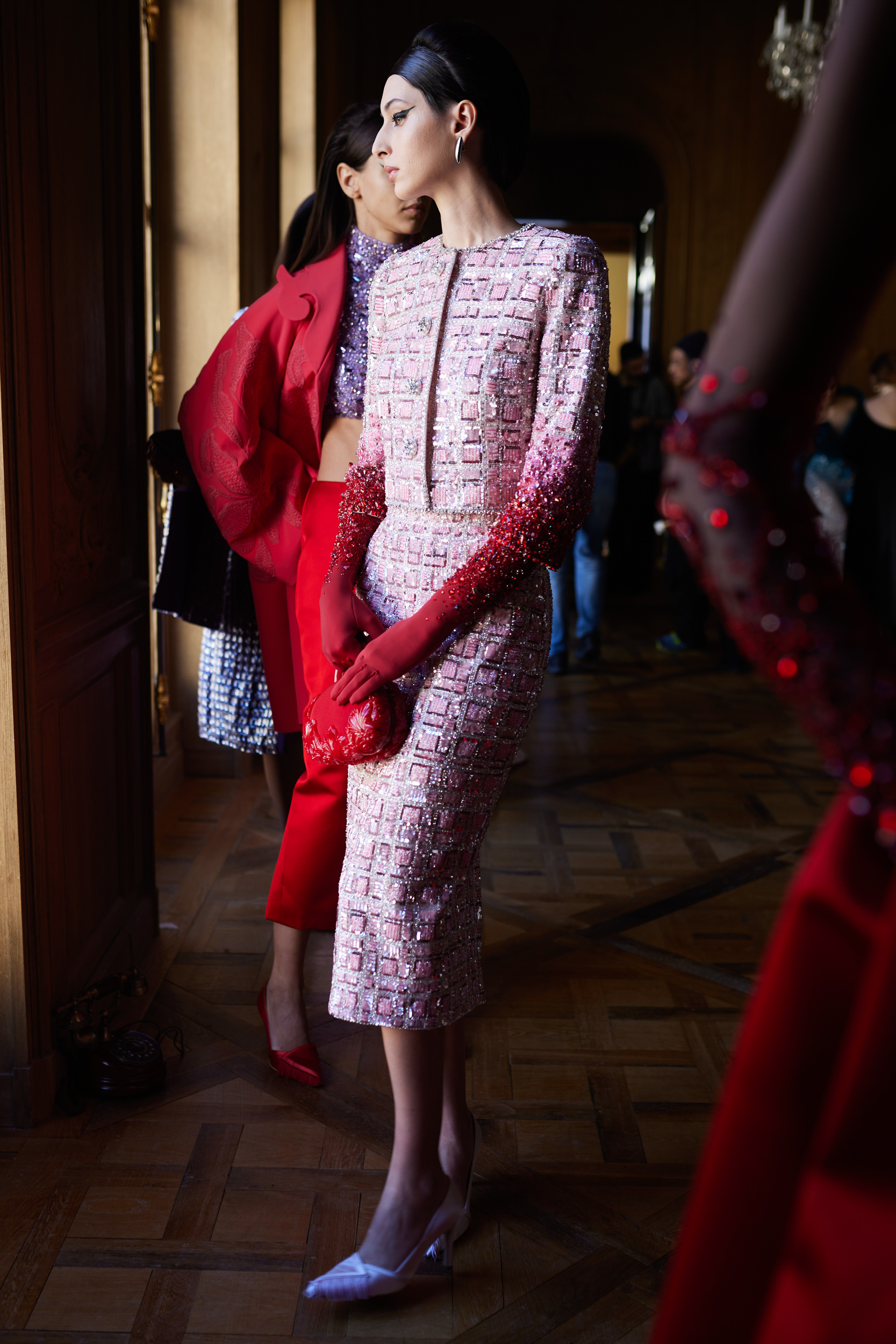 Georges Hobeika Spring 2024 Couture Fashion Show Backstage