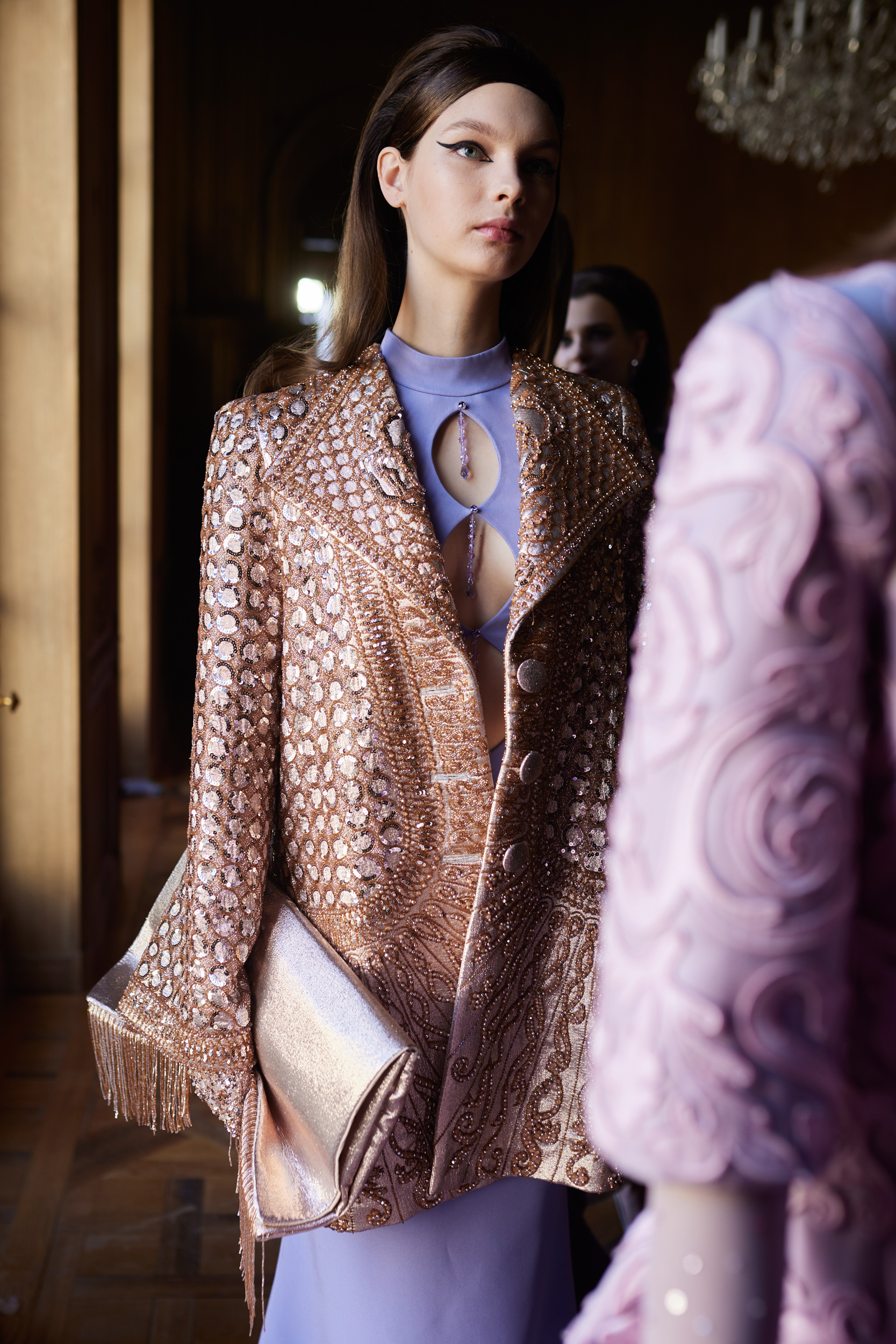 Georges Hobeika Spring 2024 Couture Fashion Show Backstage