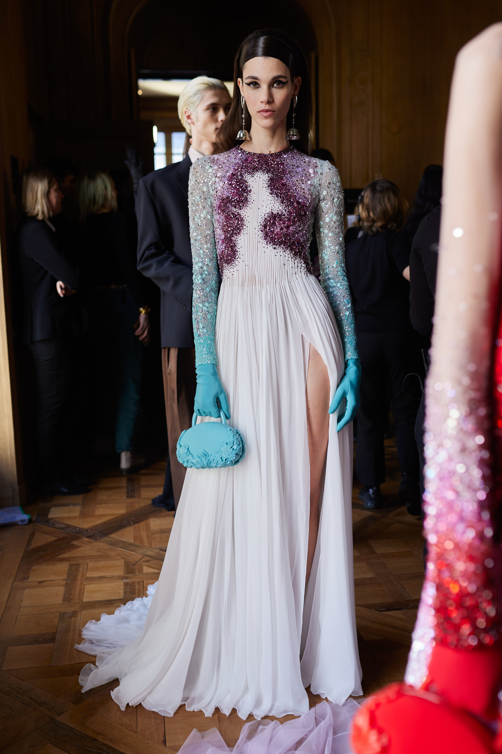 Georges Hobeika Spring 2024 Couture Fashion Show Backstage