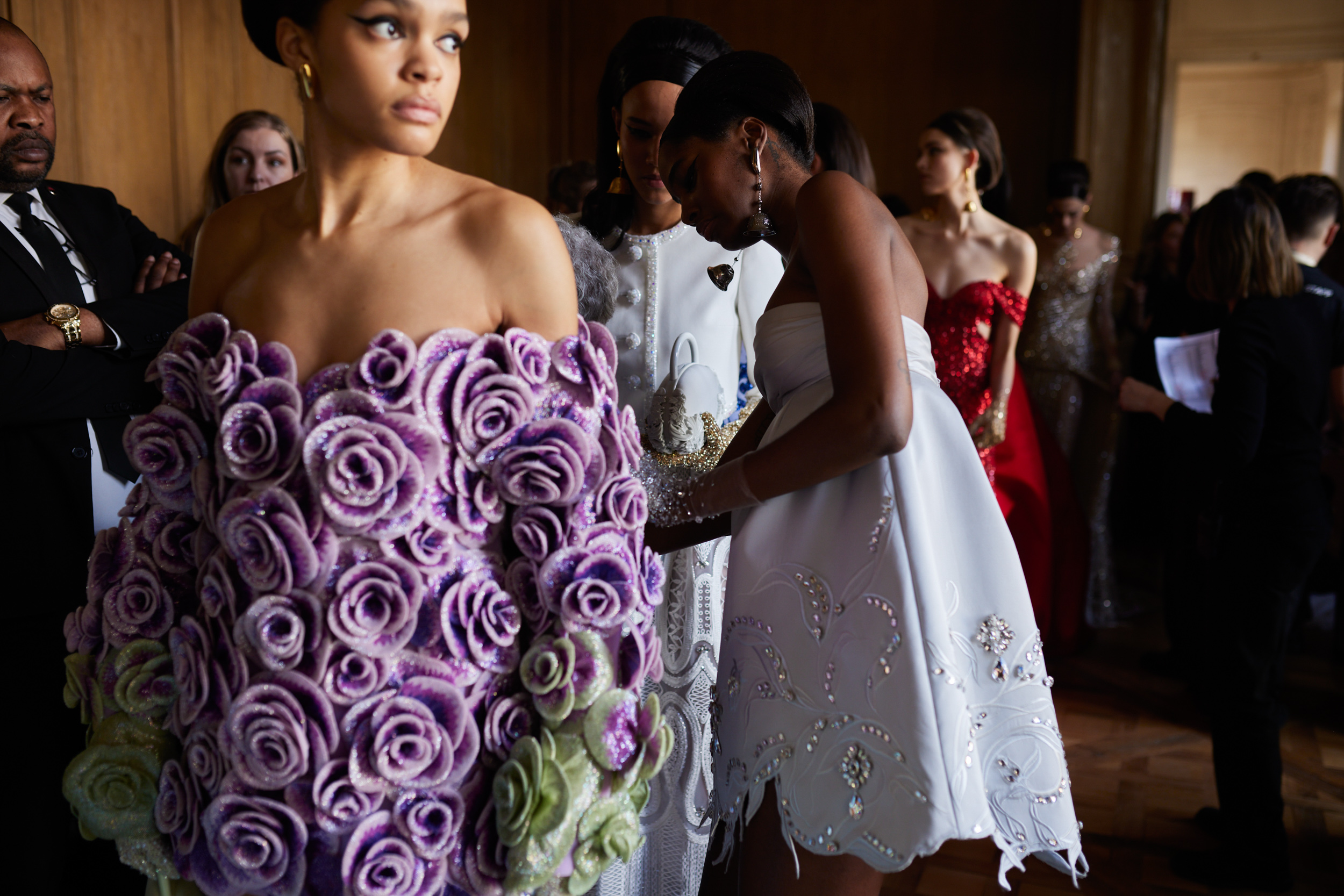 Georges Hobeika Spring 2024 Couture Fashion Show Backstage