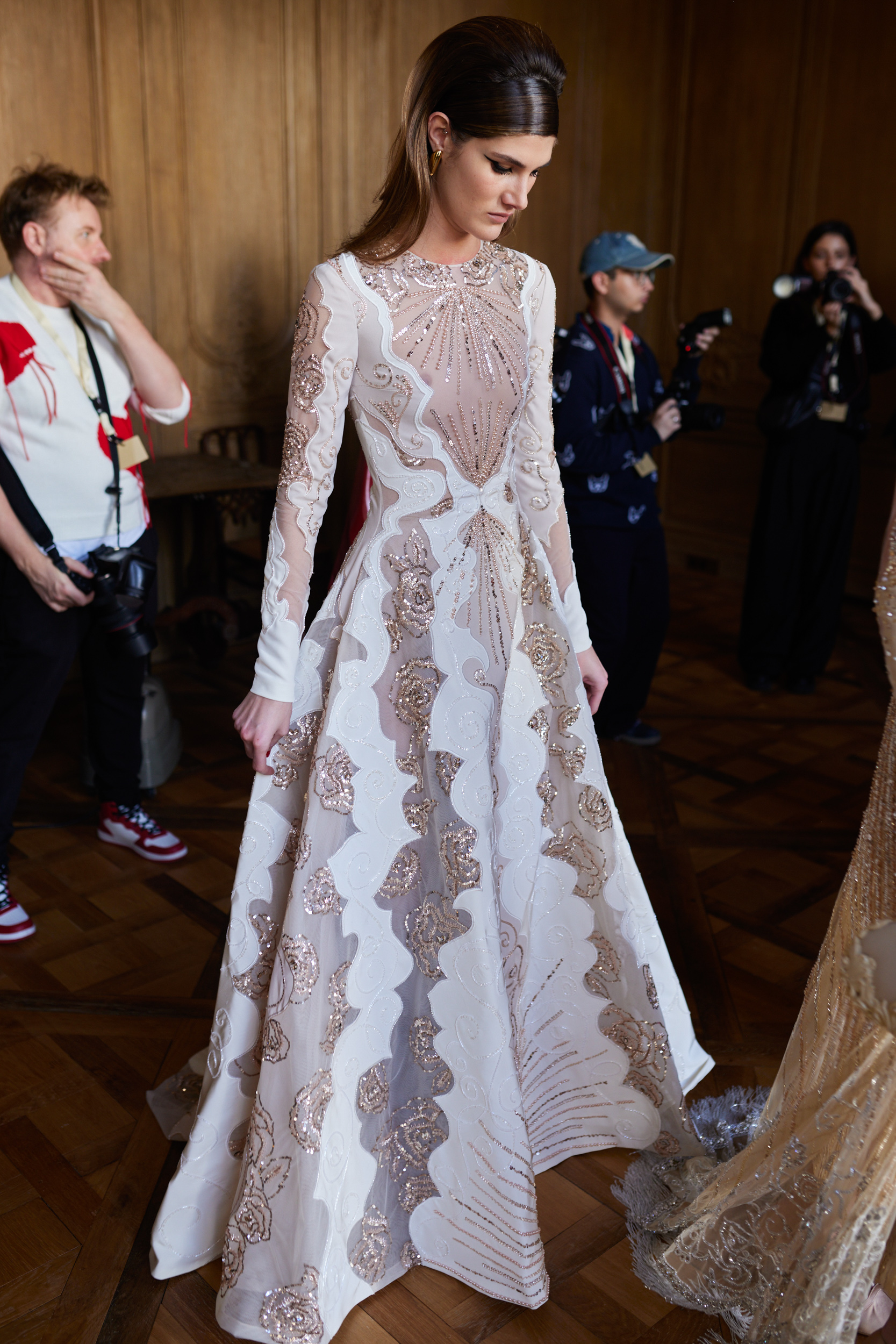 Georges Hobeika Spring 2024 Couture Fashion Show Backstage