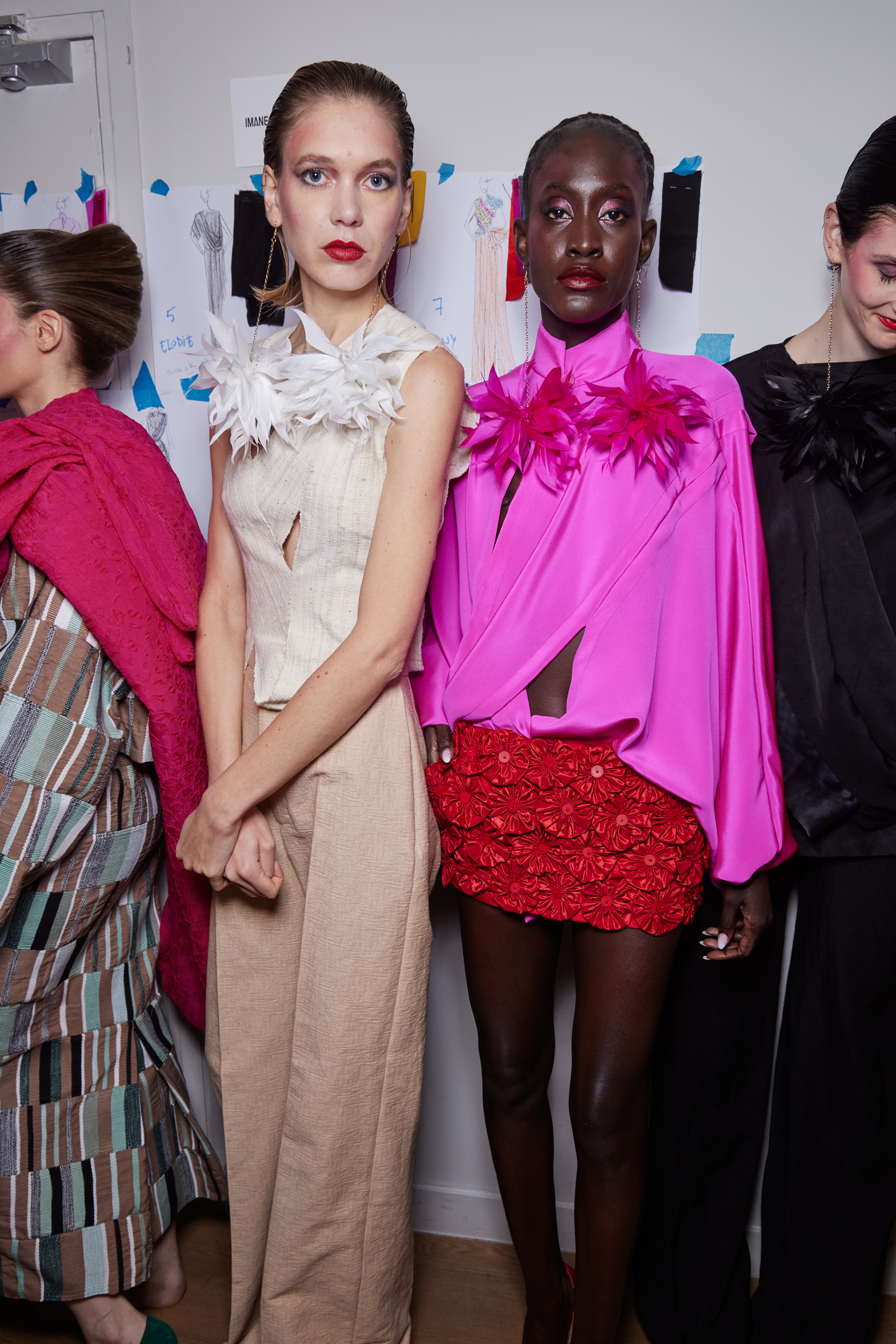 Imane Ayissi Spring 2024 Couture Fashion Show Backstage