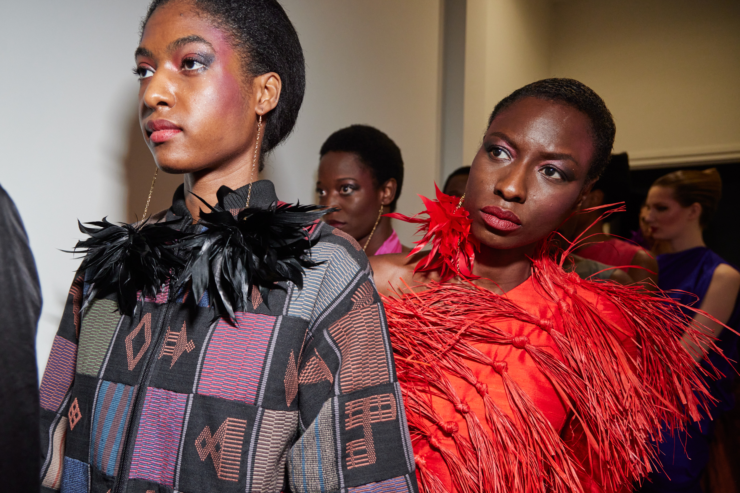 Imane Ayissi Spring 2024 Couture Fashion Show Backstage