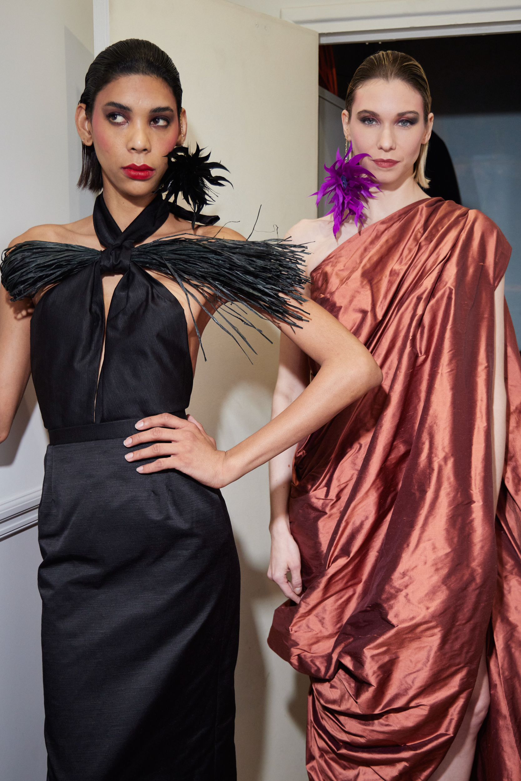 Imane Ayissi Spring 2024 Couture Fashion Show Backstage