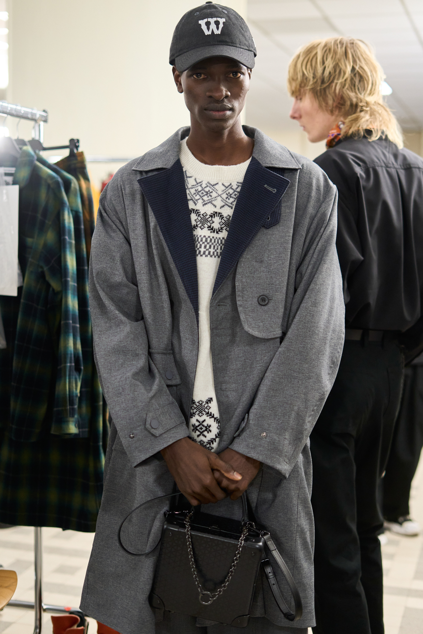 White Mountaineering Fall 2024 Men’s Fashion Show Backstage