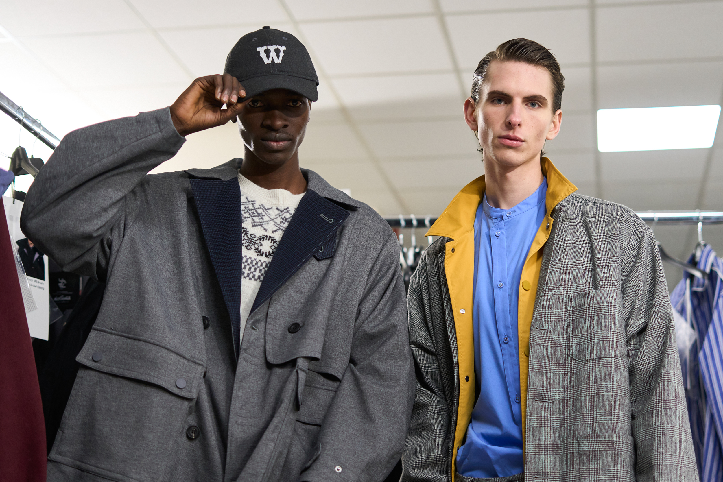 White Mountaineering Fall 2024 Men’s Fashion Show Backstage