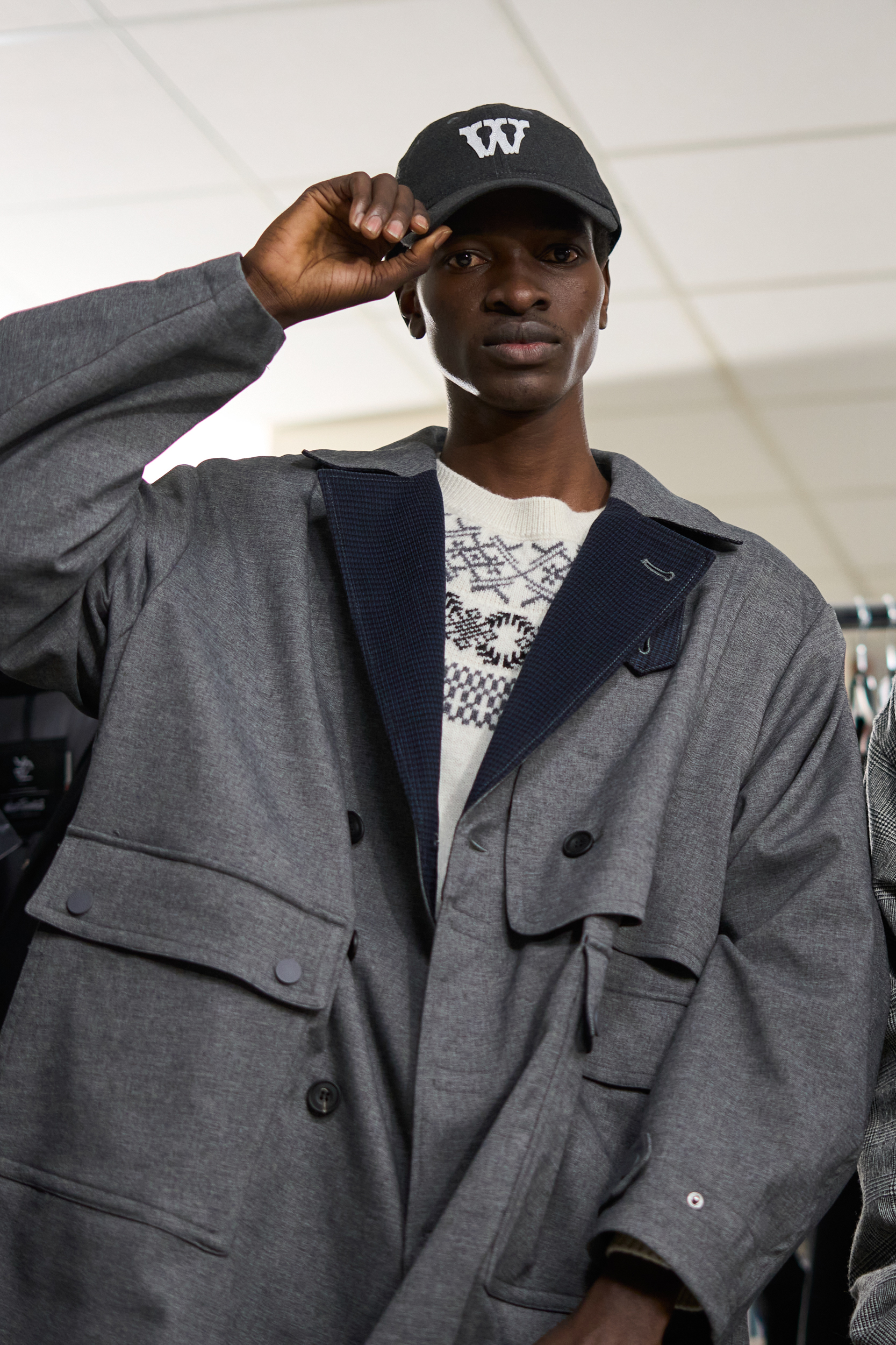 White Mountaineering Fall 2024 Men’s Fashion Show Backstage