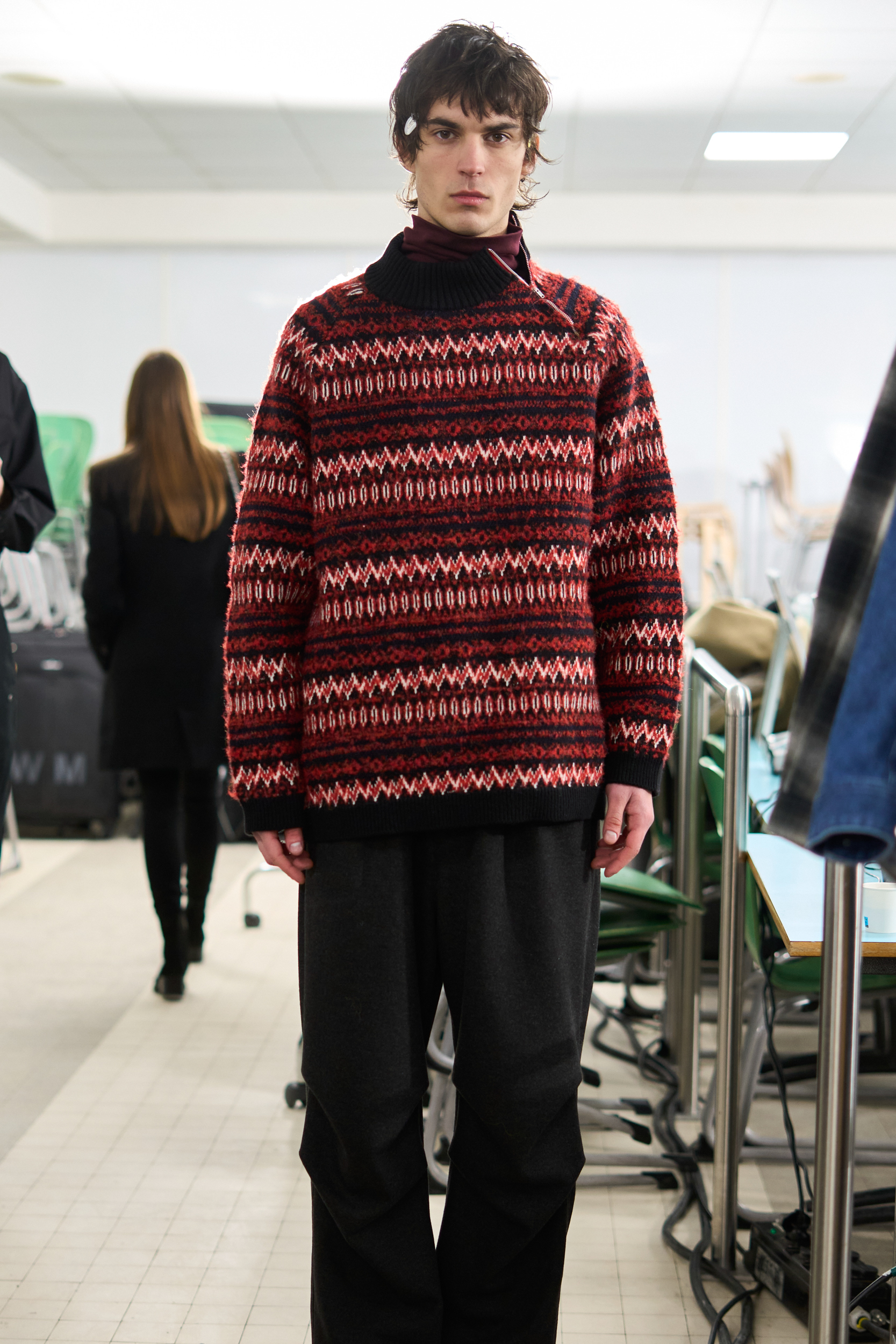 White Mountaineering Fall 2024 Men’s Fashion Show Backstage