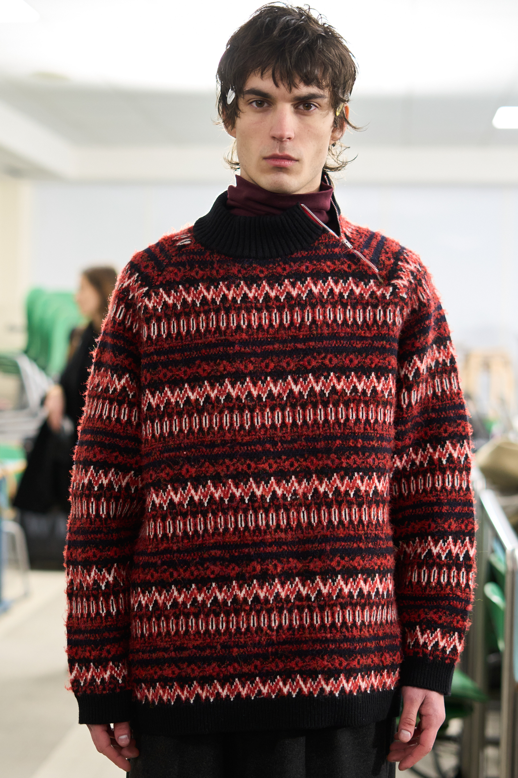 White Mountaineering Fall 2024 Men’s Fashion Show Backstage