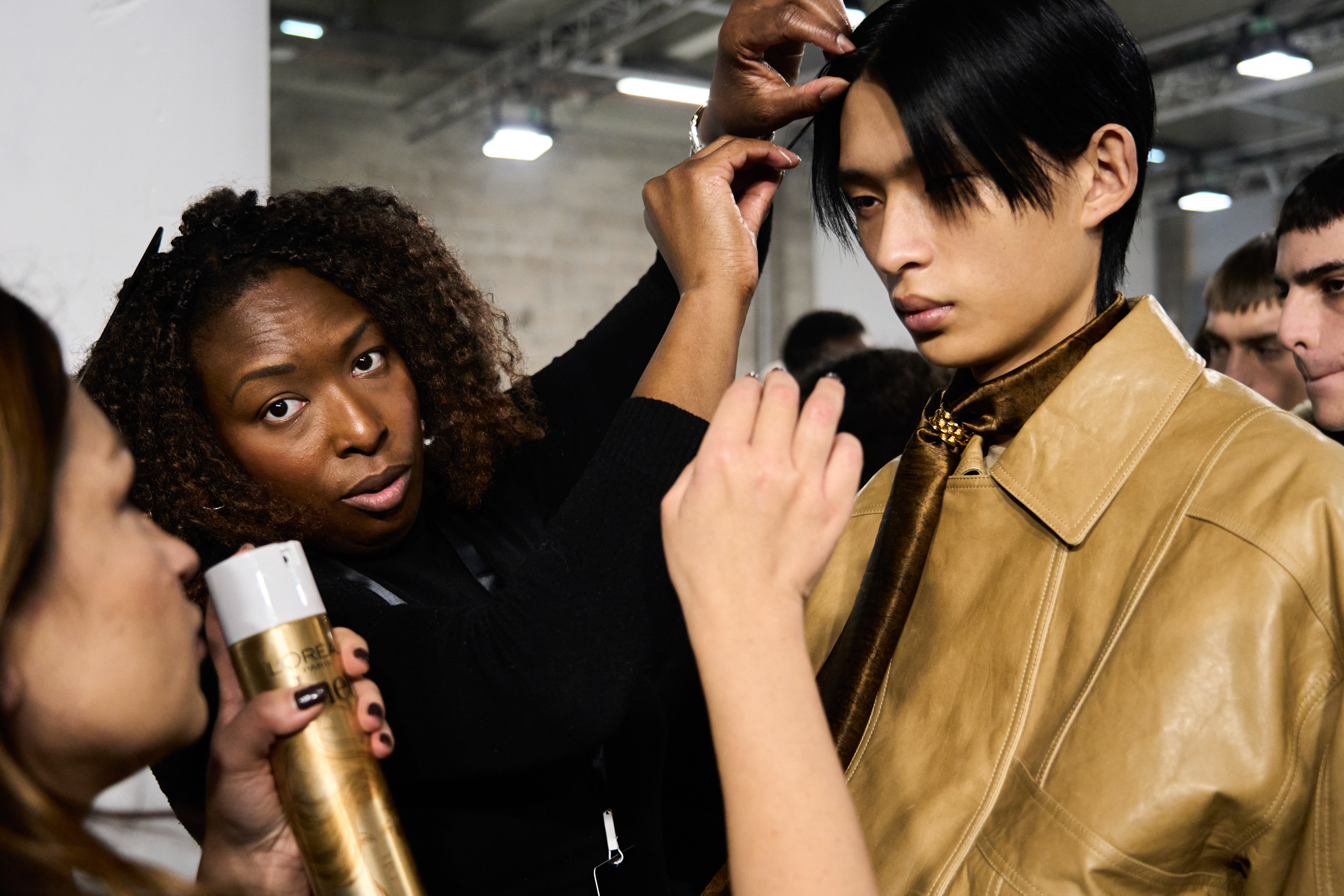 Sean Suen Fall 2024 Men’s Fashion Show Backstage