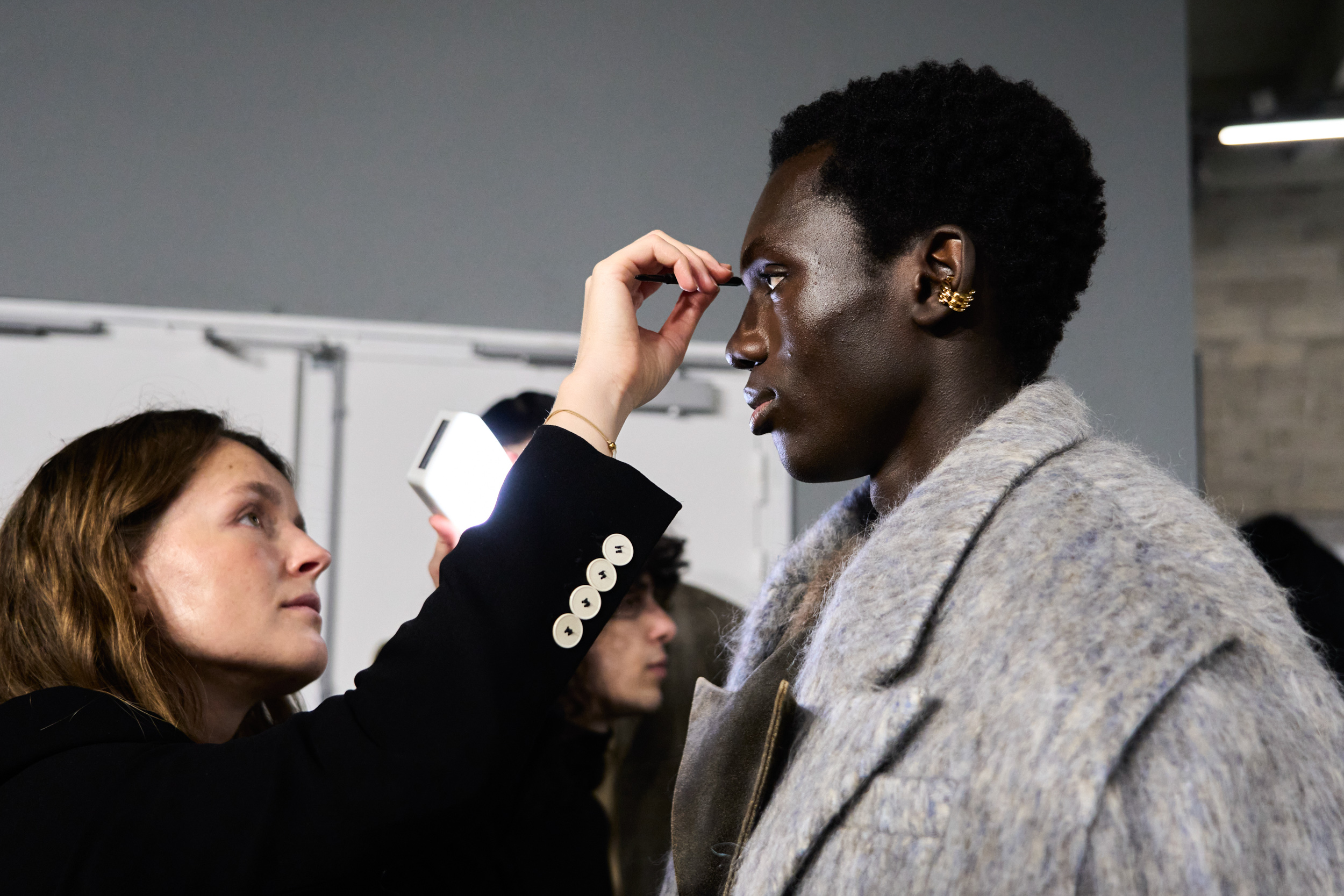 Sean Suen Fall 2024 Men’s Fashion Show Backstage