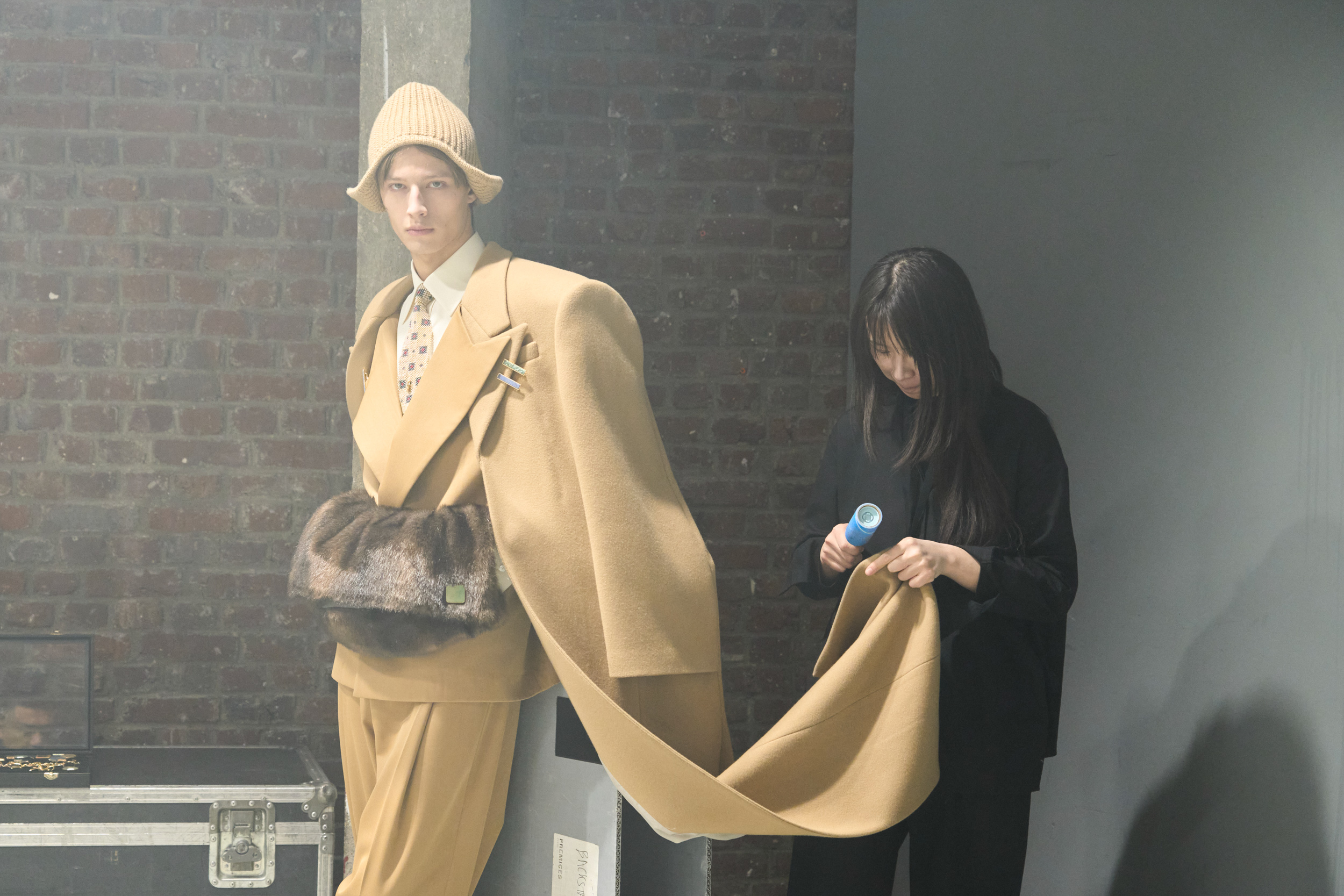 Sean Suen Fall 2024 Men’s Fashion Show Backstage