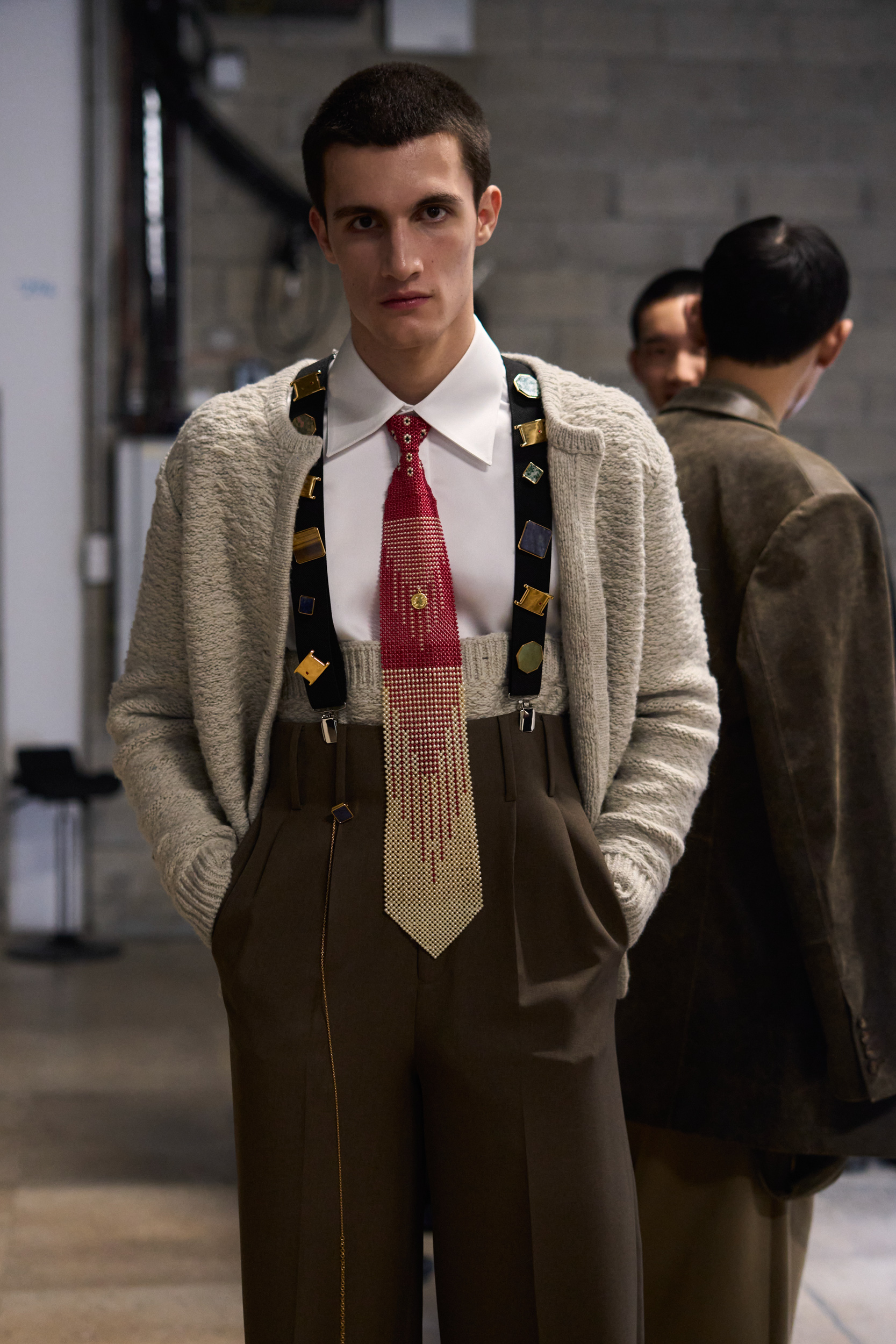 Sean Suen Fall 2024 Men’s Fashion Show Backstage