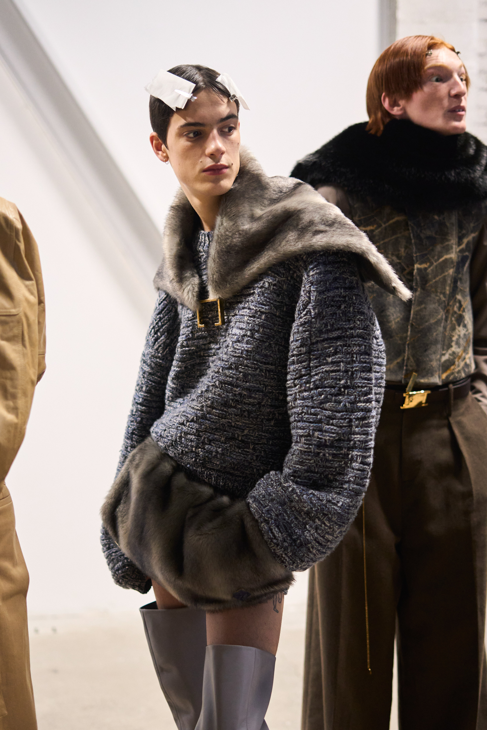 Sean Suen Fall 2024 Men’s Fashion Show Backstage