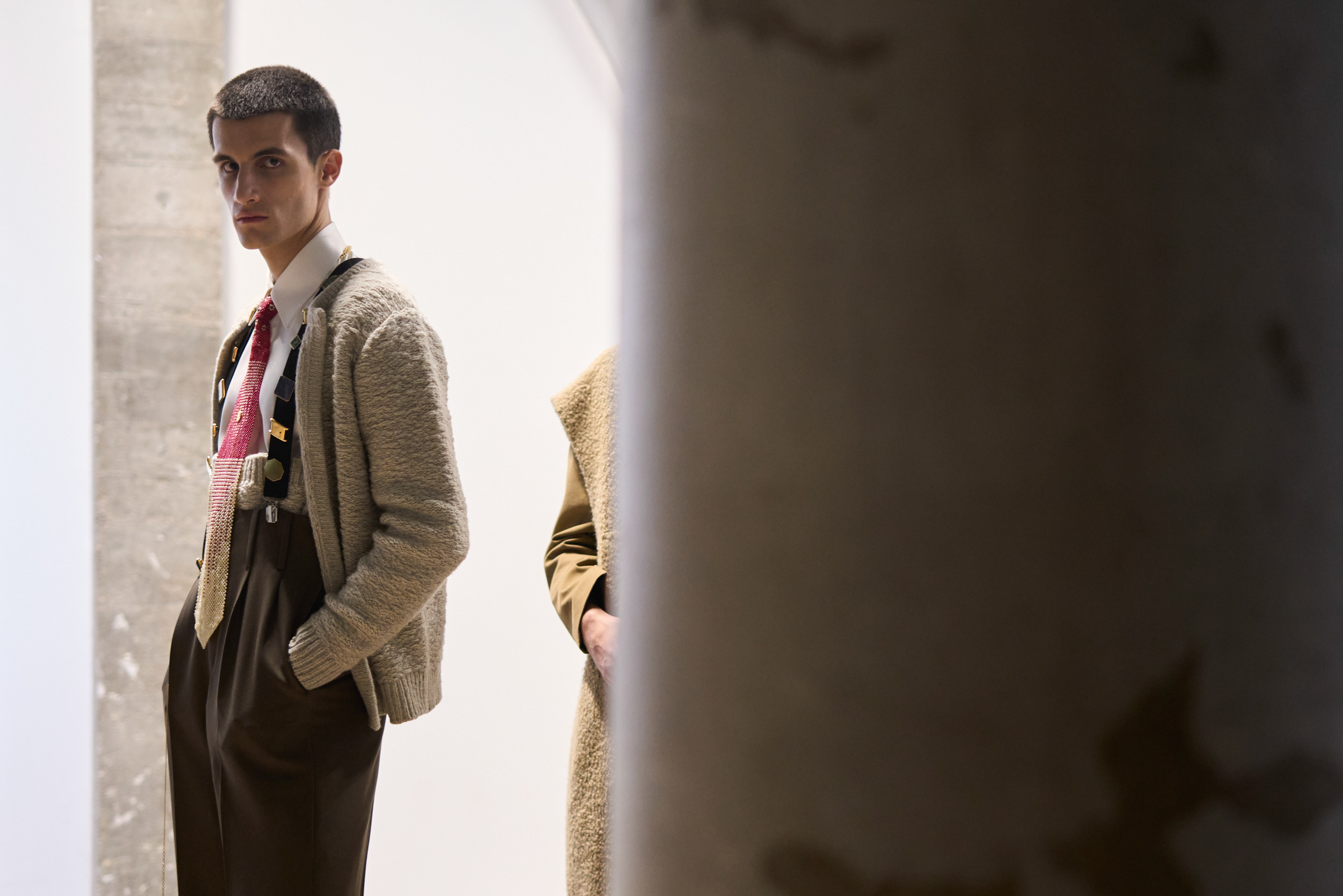 Sean Suen Fall 2024 Men’s Fashion Show Backstage