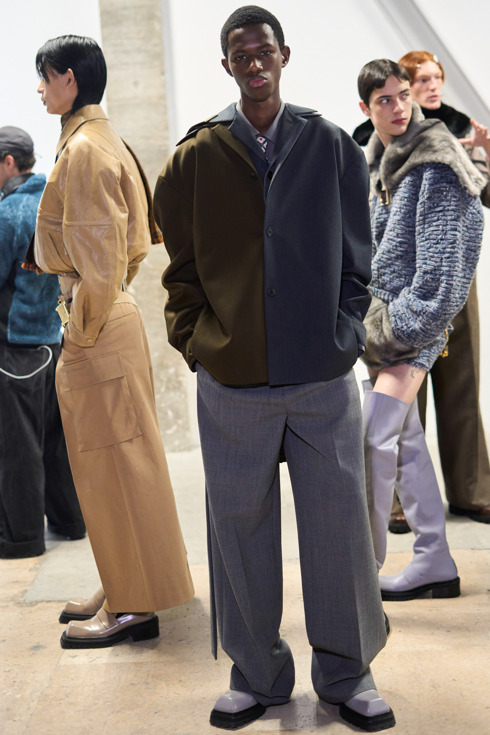 Sean Suen Fall 2024 Men’s Fashion Show Backstage