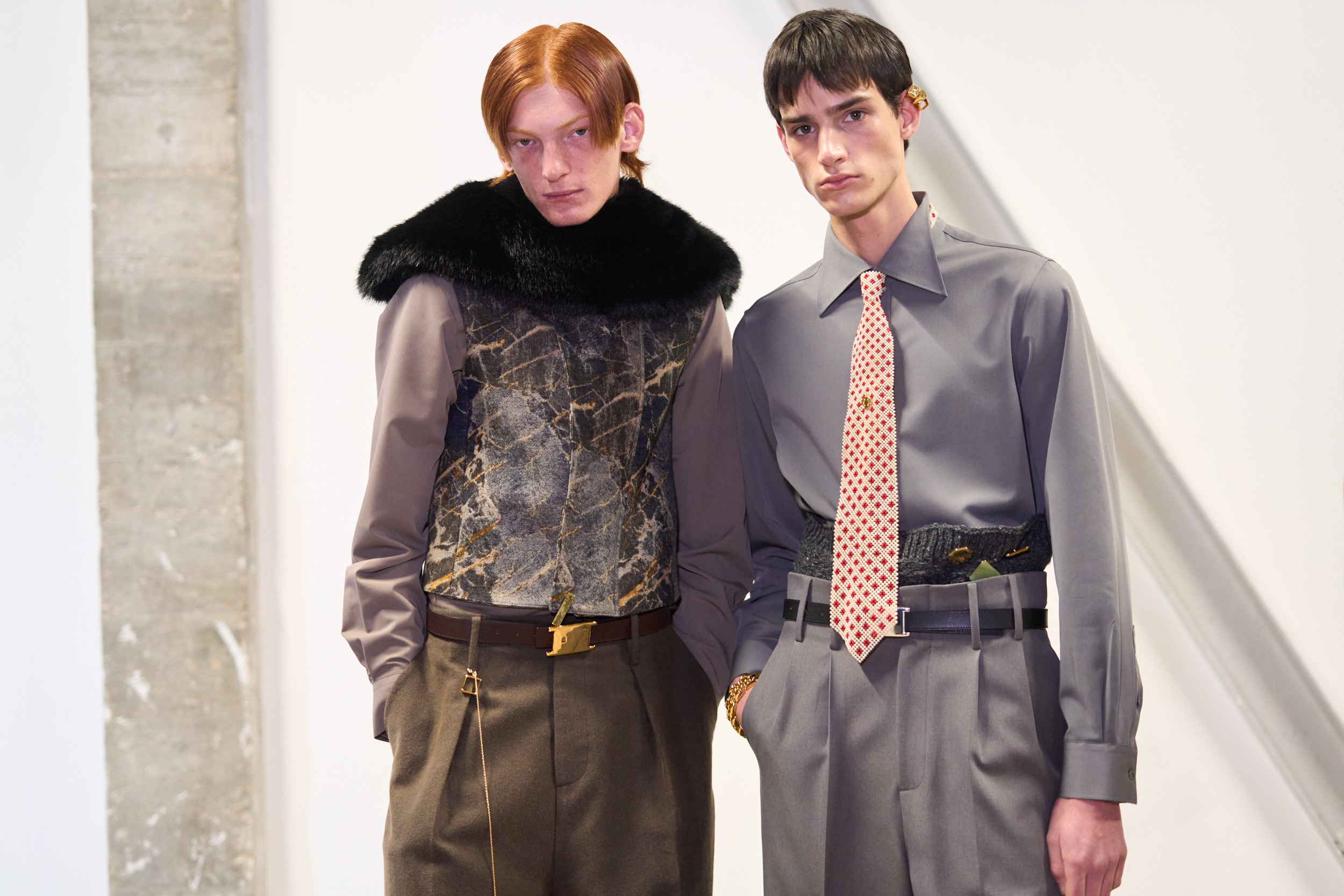 Sean Suen Fall 2024 Men’s Fashion Show Backstage