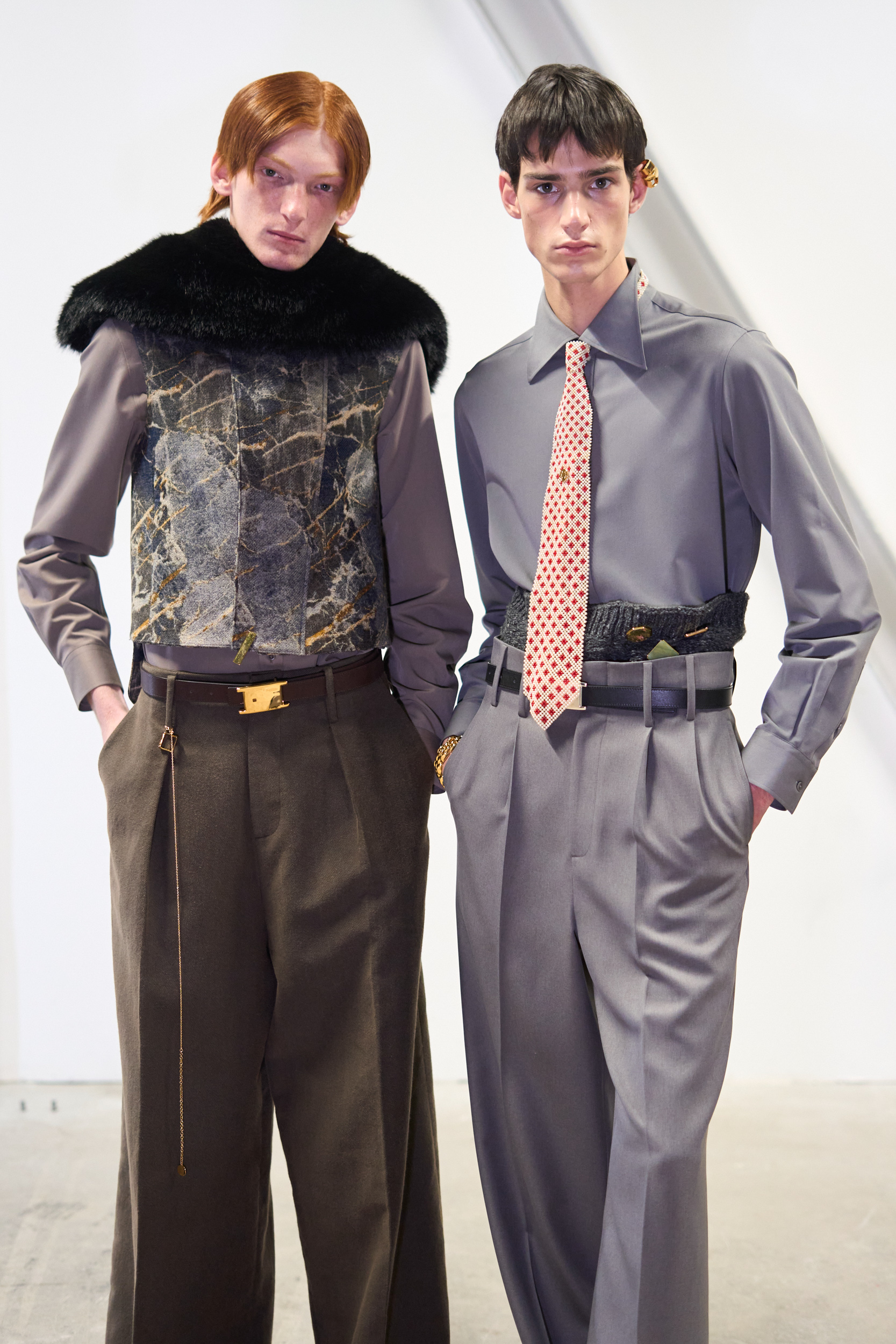 Sean Suen Fall 2024 Men’s Fashion Show Backstage