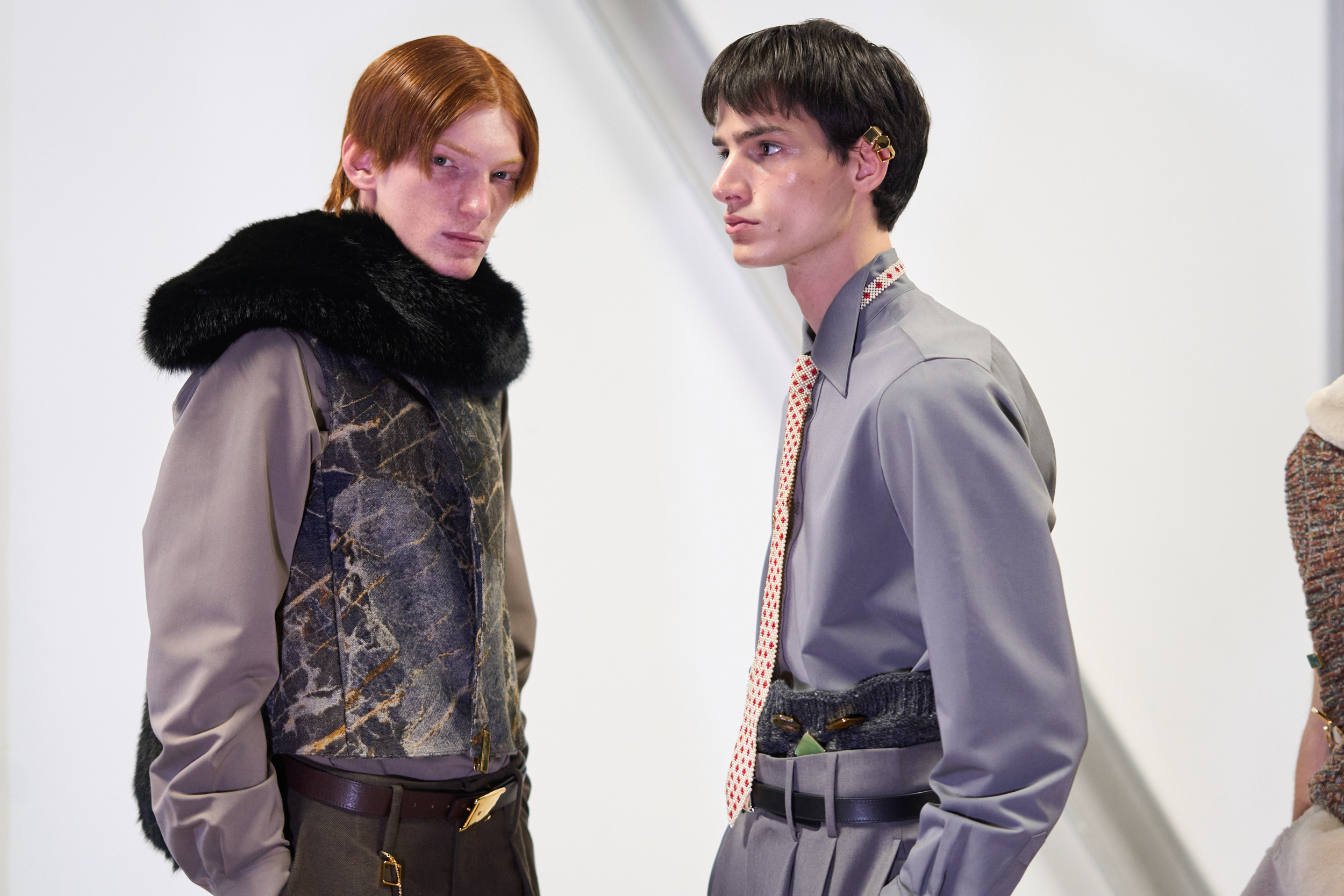 Sean Suen Fall 2024 Men’s Fashion Show Backstage