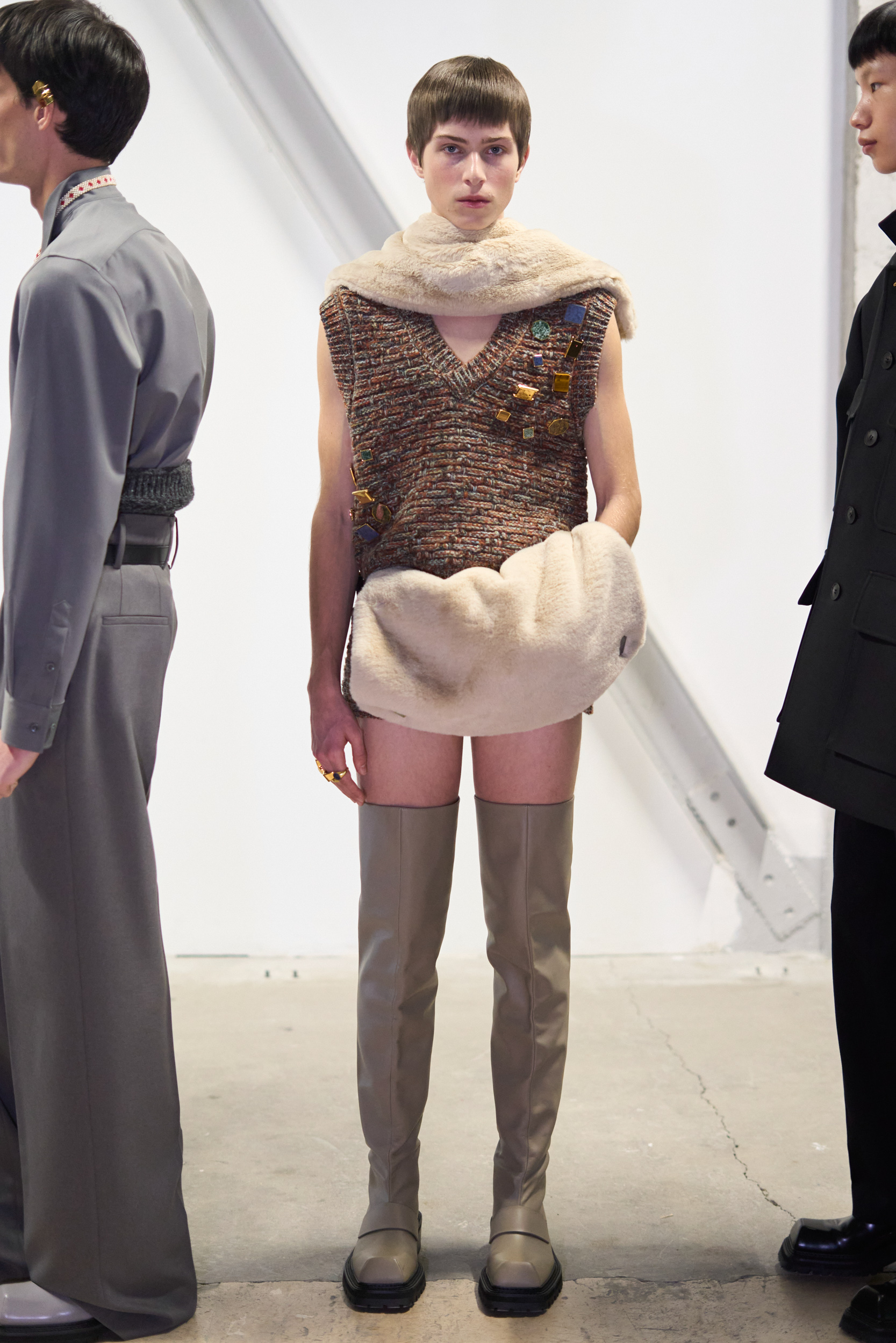 Sean Suen Fall 2024 Men’s Fashion Show Backstage