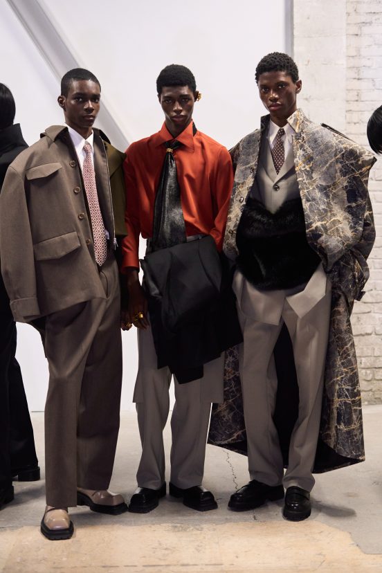 Sean Suen Fall 2024 Men’s Fashion Show Backstage