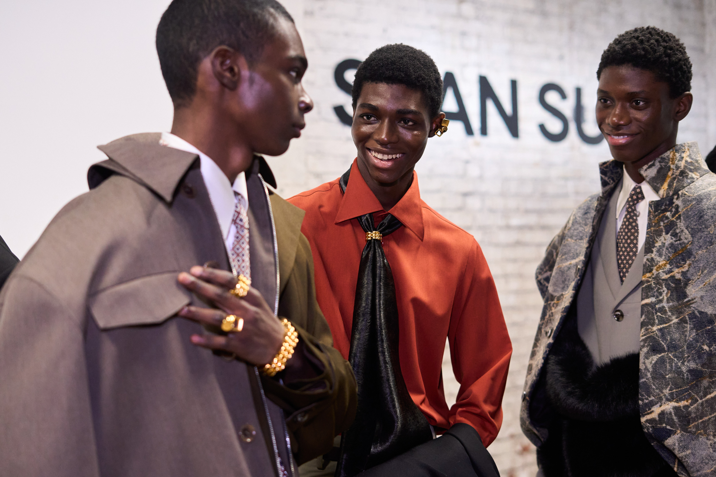 Sean Suen Fall 2024 Men’s Fashion Show Backstage