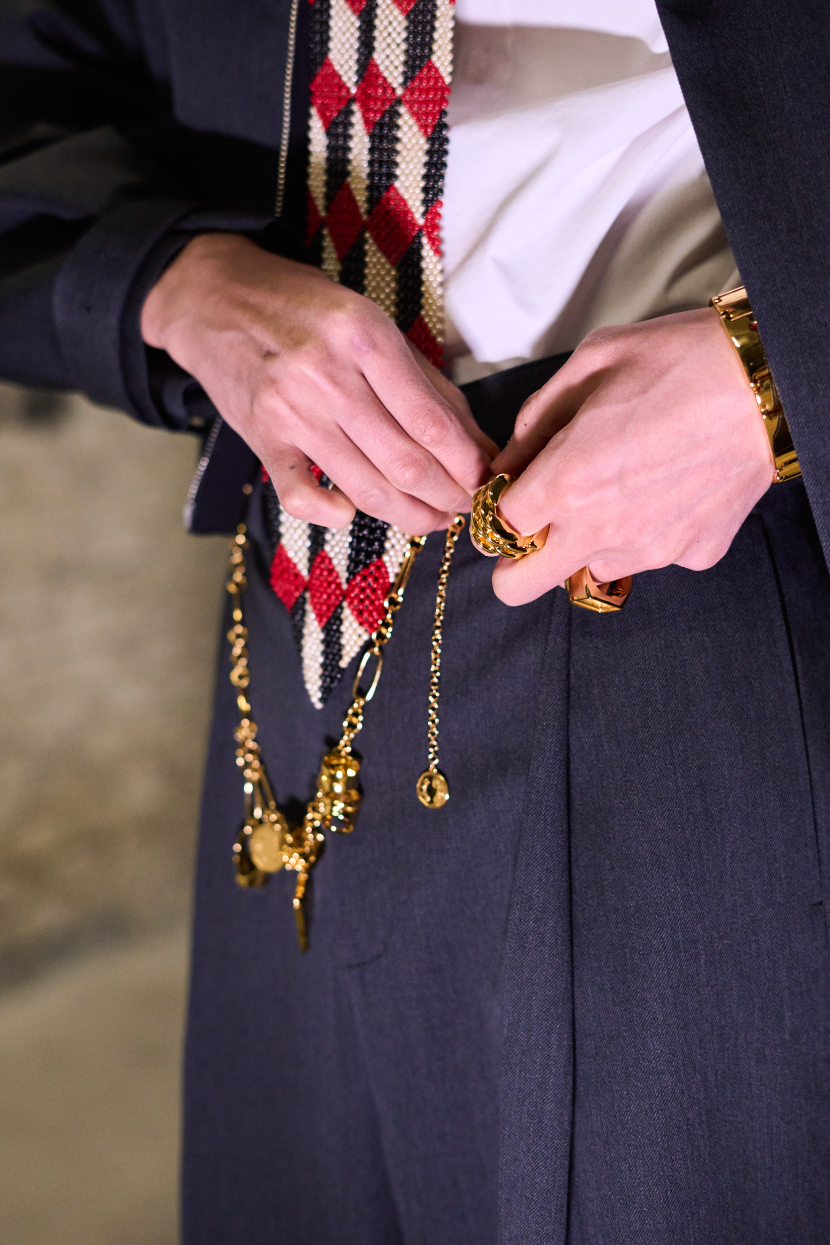 Sean Suen Fall 2024 Men’s Fashion Show Backstage