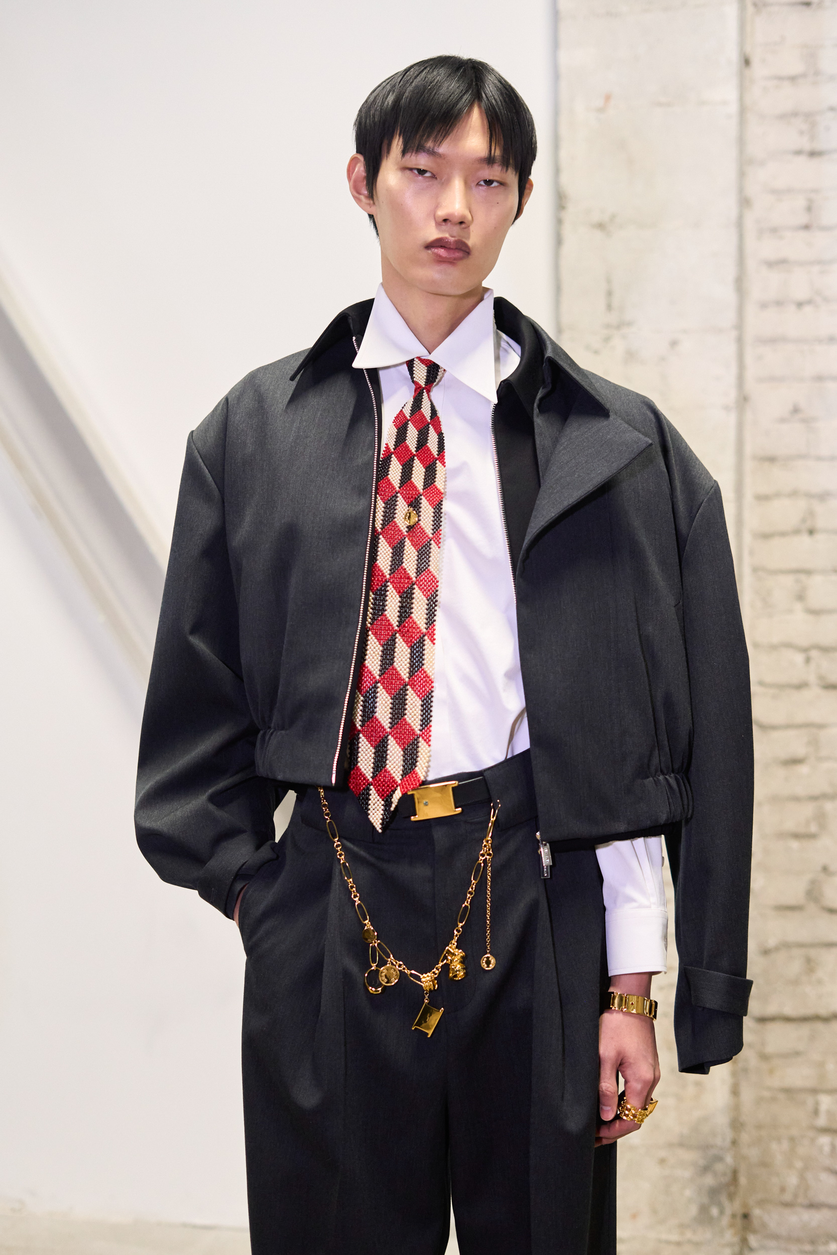 Sean Suen Fall 2024 Men’s Fashion Show Backstage