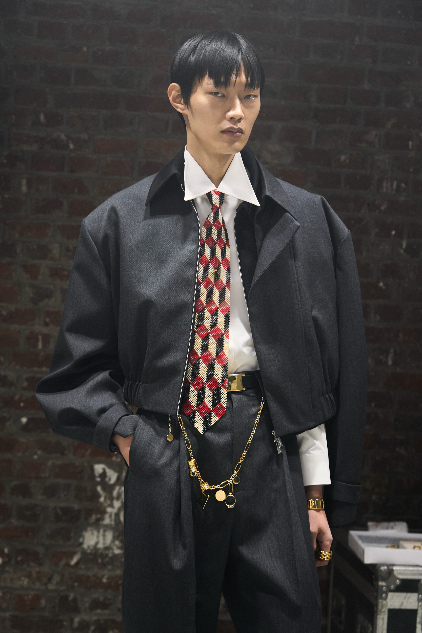 Sean Suen Fall 2024 Men’s Fashion Show Backstage