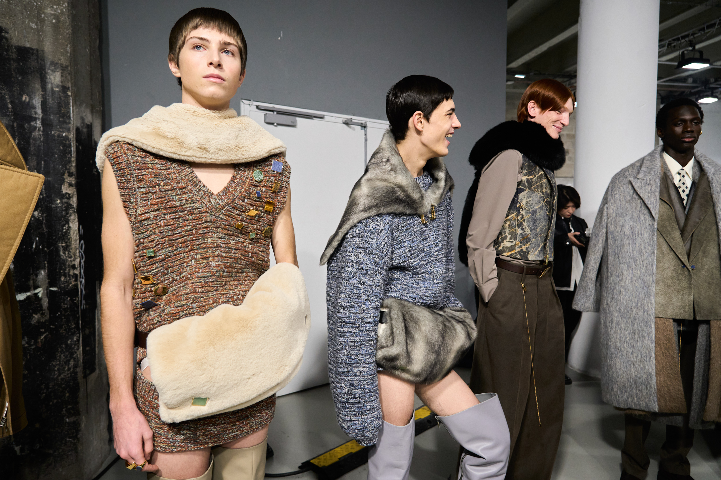 Sean Suen Fall 2024 Men’s Fashion Show Backstage