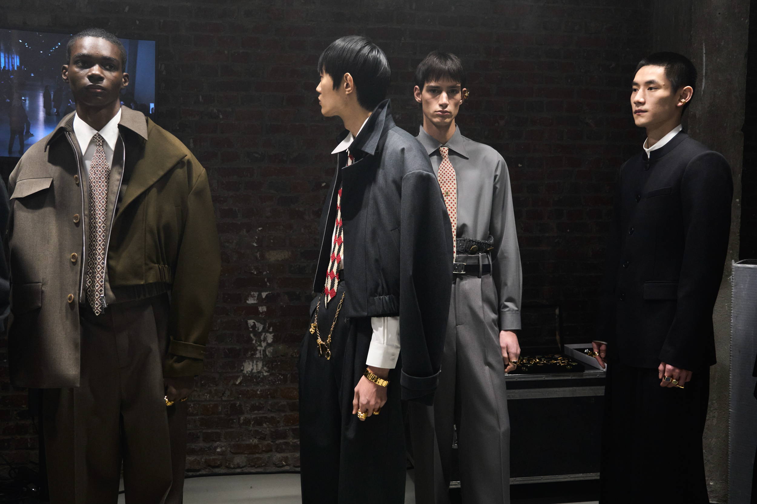 Sean Suen Fall 2024 Men’s Fashion Show Backstage