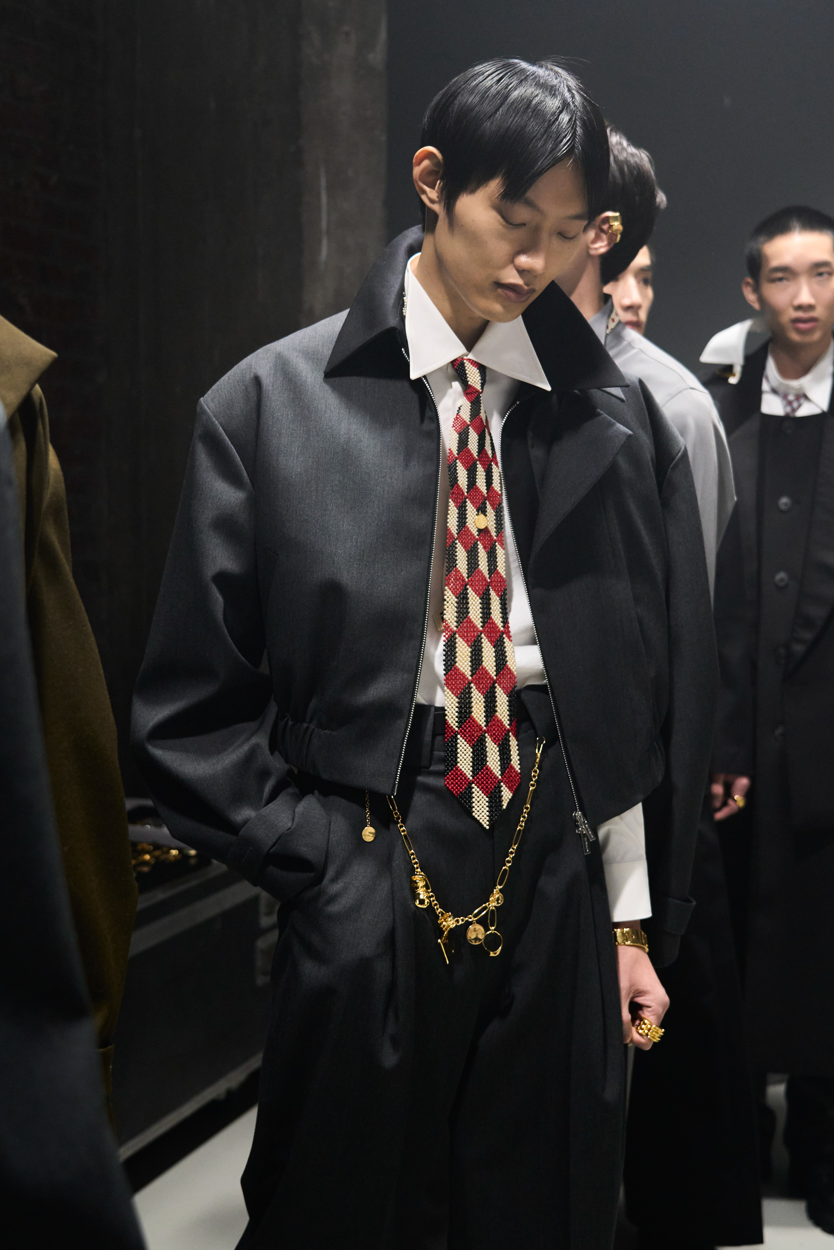 Sean Suen Fall 2024 Men’s Fashion Show Backstage