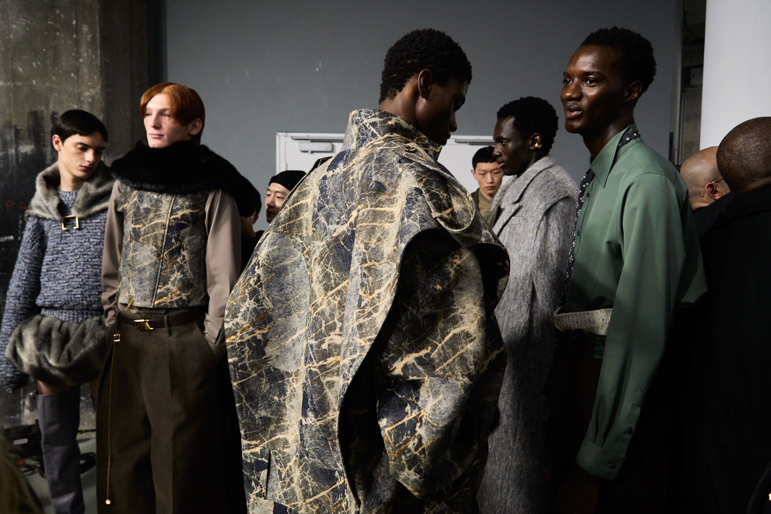 Sean Suen Fall 2024 Men’s Fashion Show Backstage