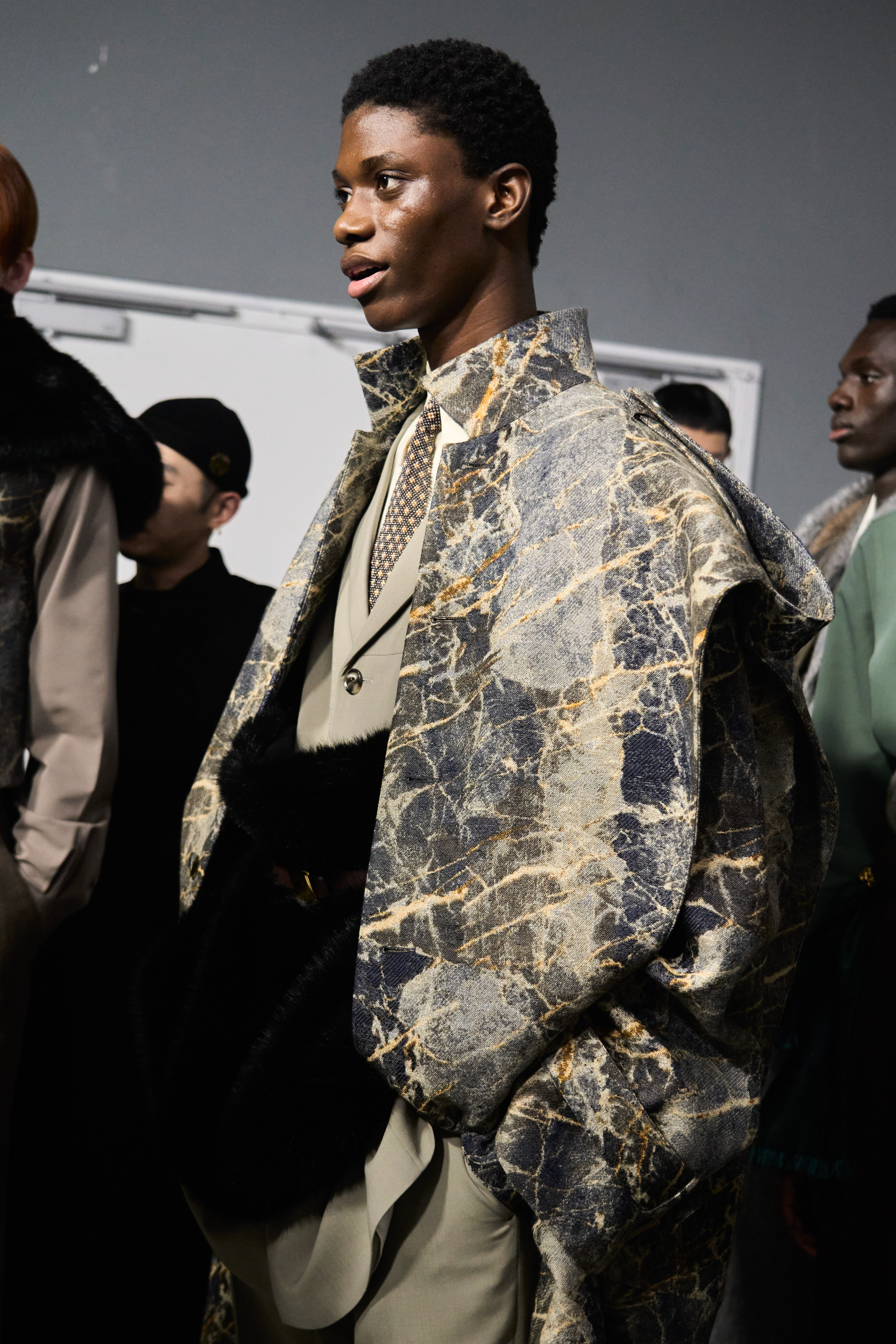 Sean Suen Fall 2024 Men’s Fashion Show Backstage