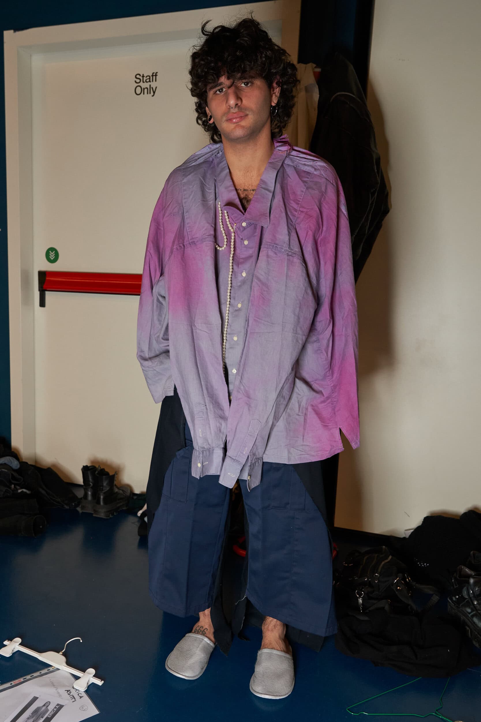 Simon Cracker Fall 2024 Men’s Fashion Show Backstage
