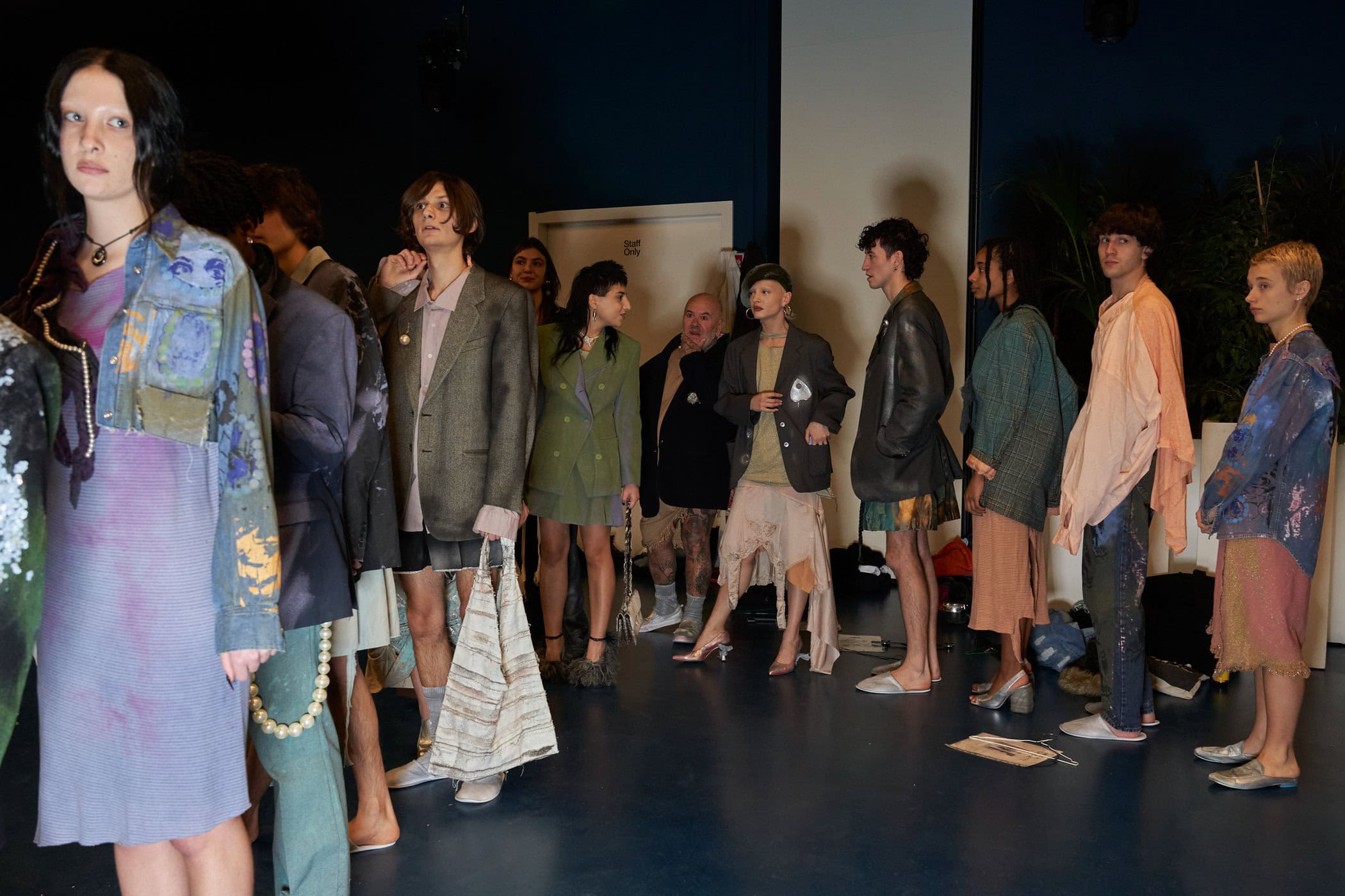 Simon Cracker Fall 2024 Men’s Fashion Show Backstage