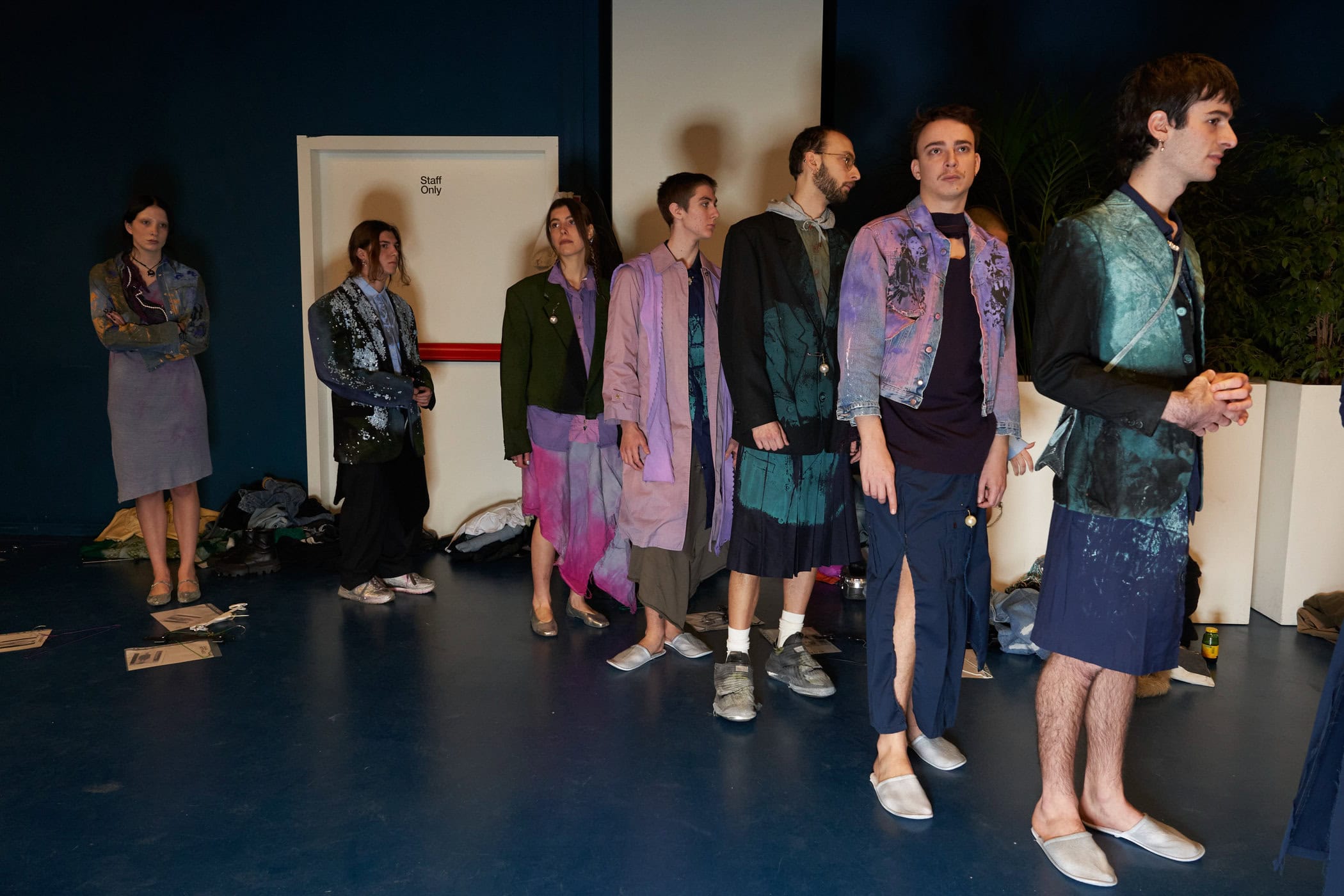 Simon Cracker Fall 2024 Men’s Fashion Show Backstage