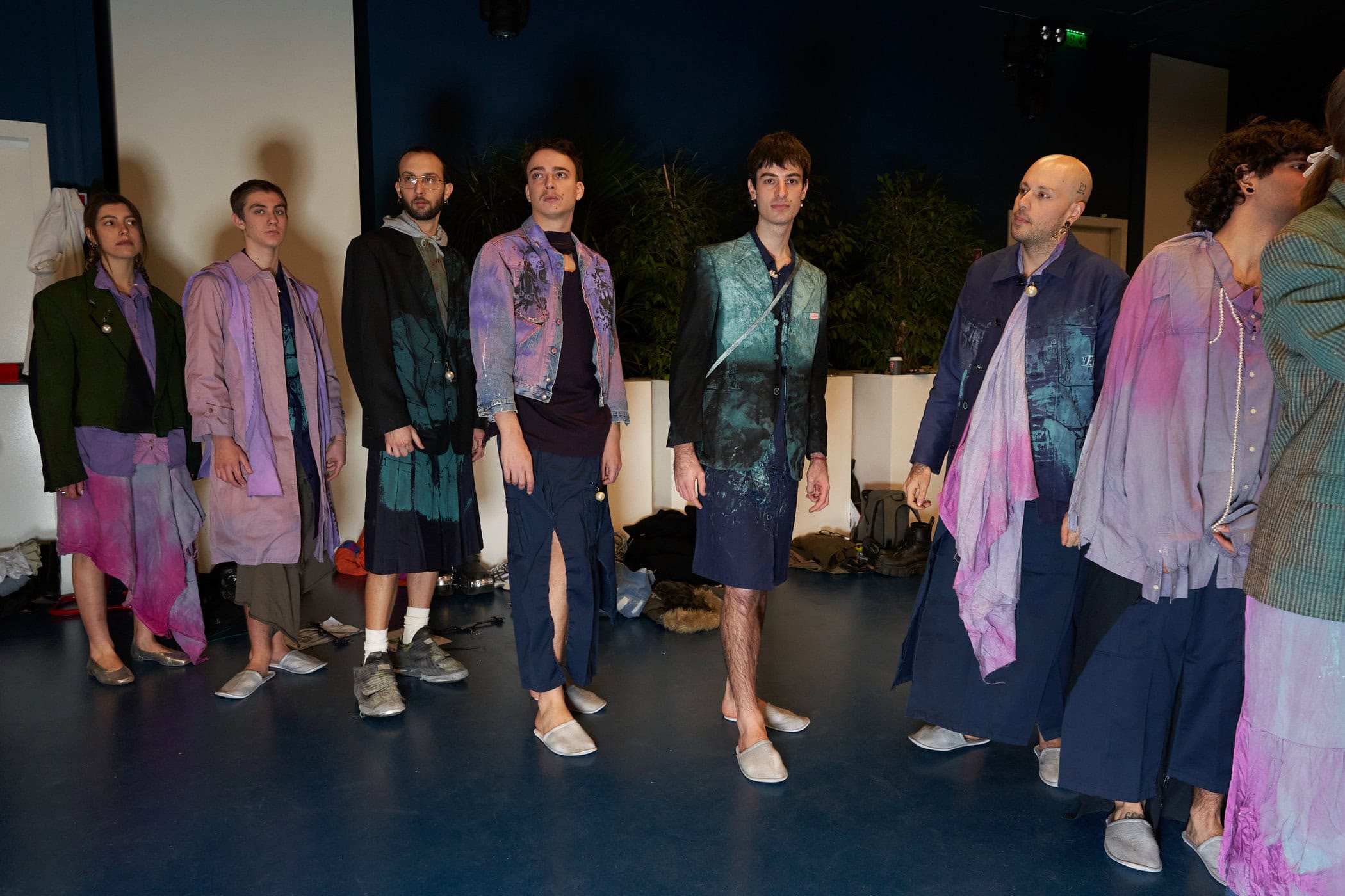 Simon Cracker Fall 2024 Men’s Fashion Show Backstage