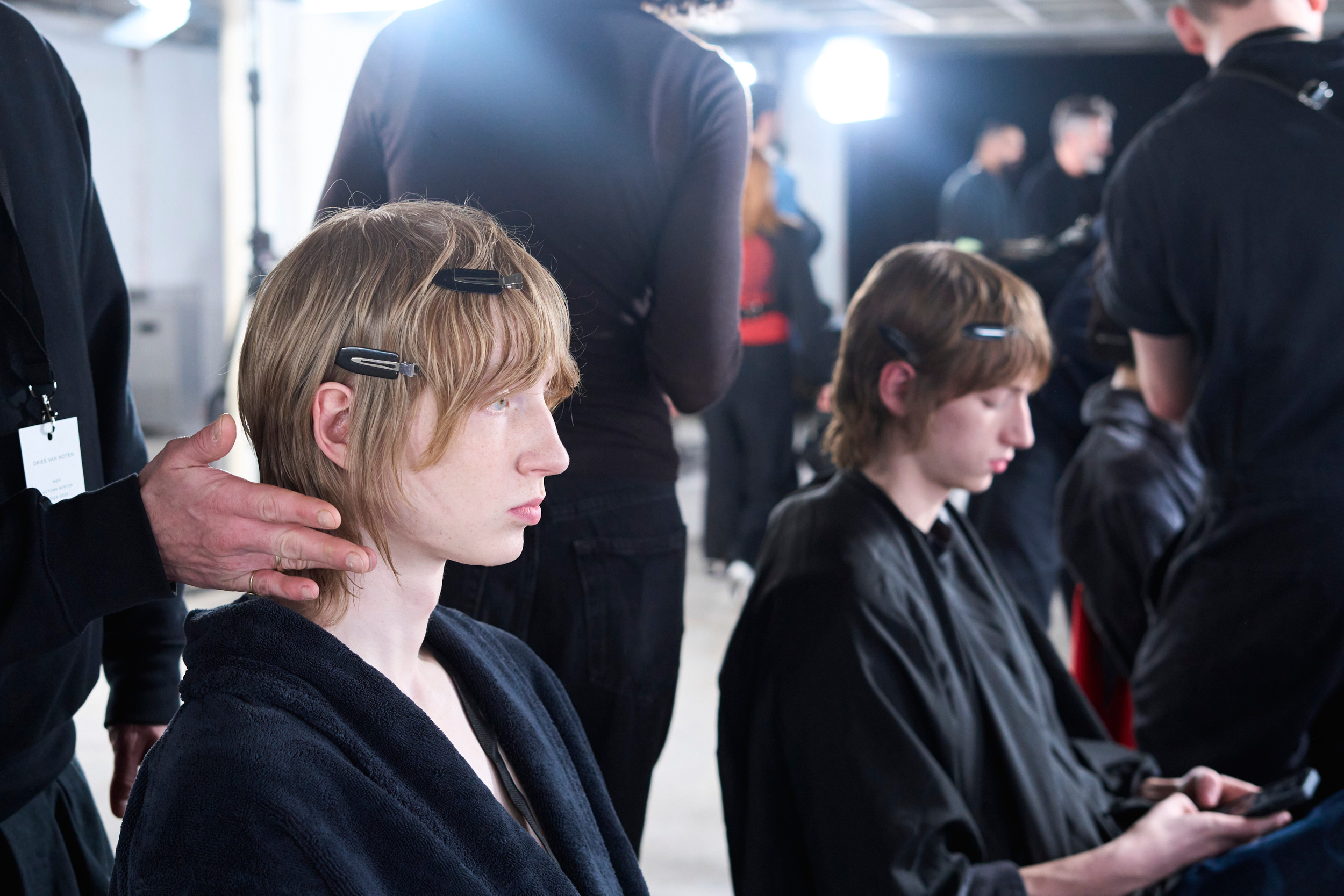 Dries Van Noten Fall 2024 Men’s Fashion Show Backstage